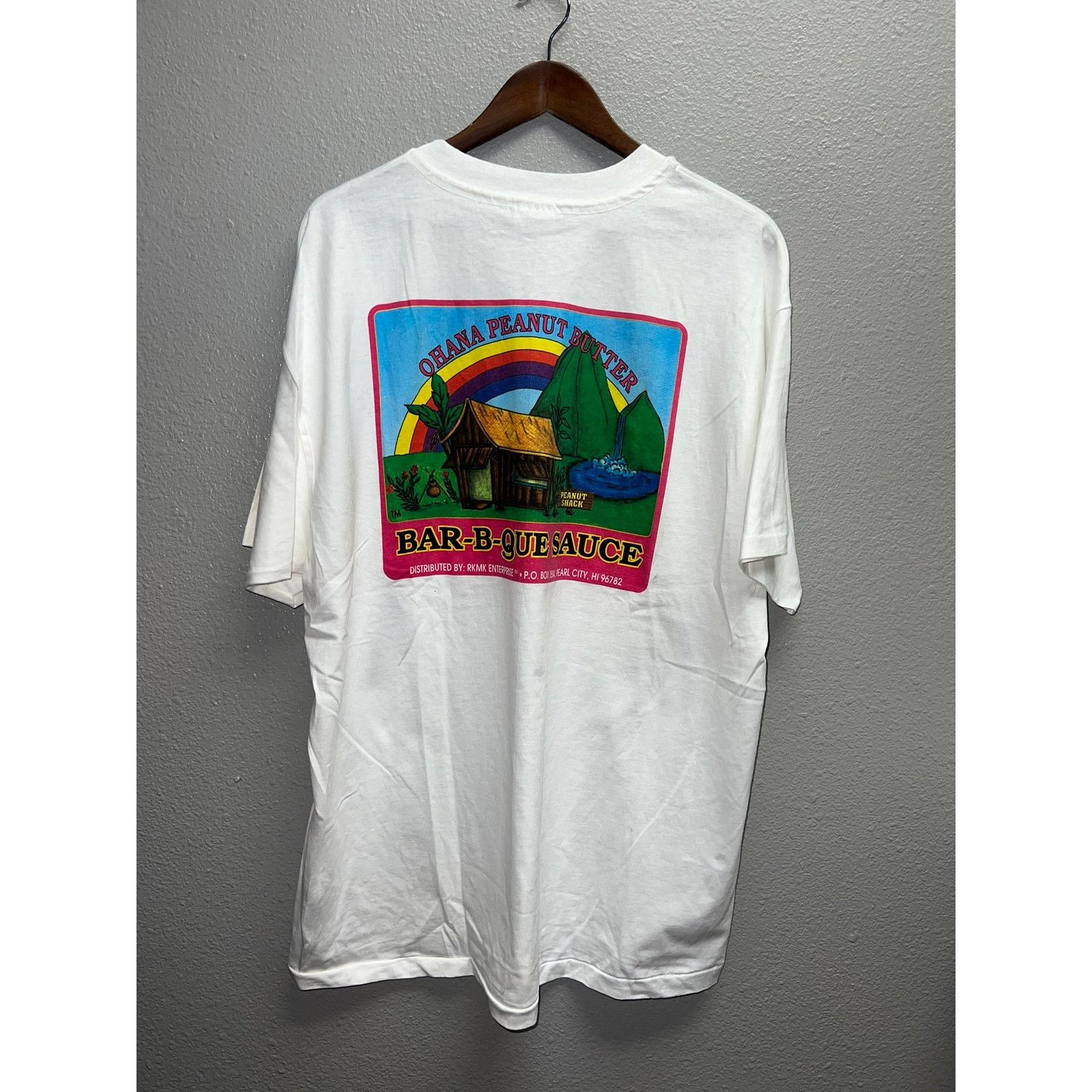 Hanes Vintage Ohana Shirt Peanut Butter BBQ Sauce Bar-B-Que Tee XL Size US XL / EU 56 / 4 - 2 Thumbnail