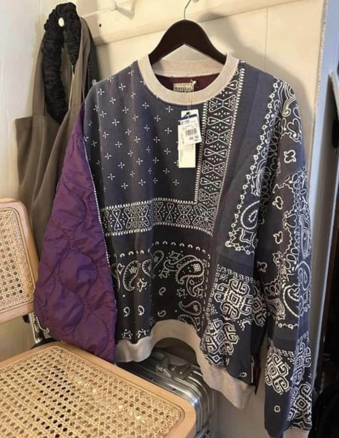 Kapital Kountry Kapital Oversized Big Sweat Bandana Purple Fleece Sweater Size US L / EU 52-54 / 3 - 1 Thumbnail