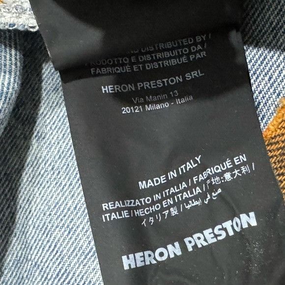 Heron Preston Heron Preston Jeans Straight Blue Orange Logo Waist Band Men Size US 32 / EU 48 - 4 Thumbnail