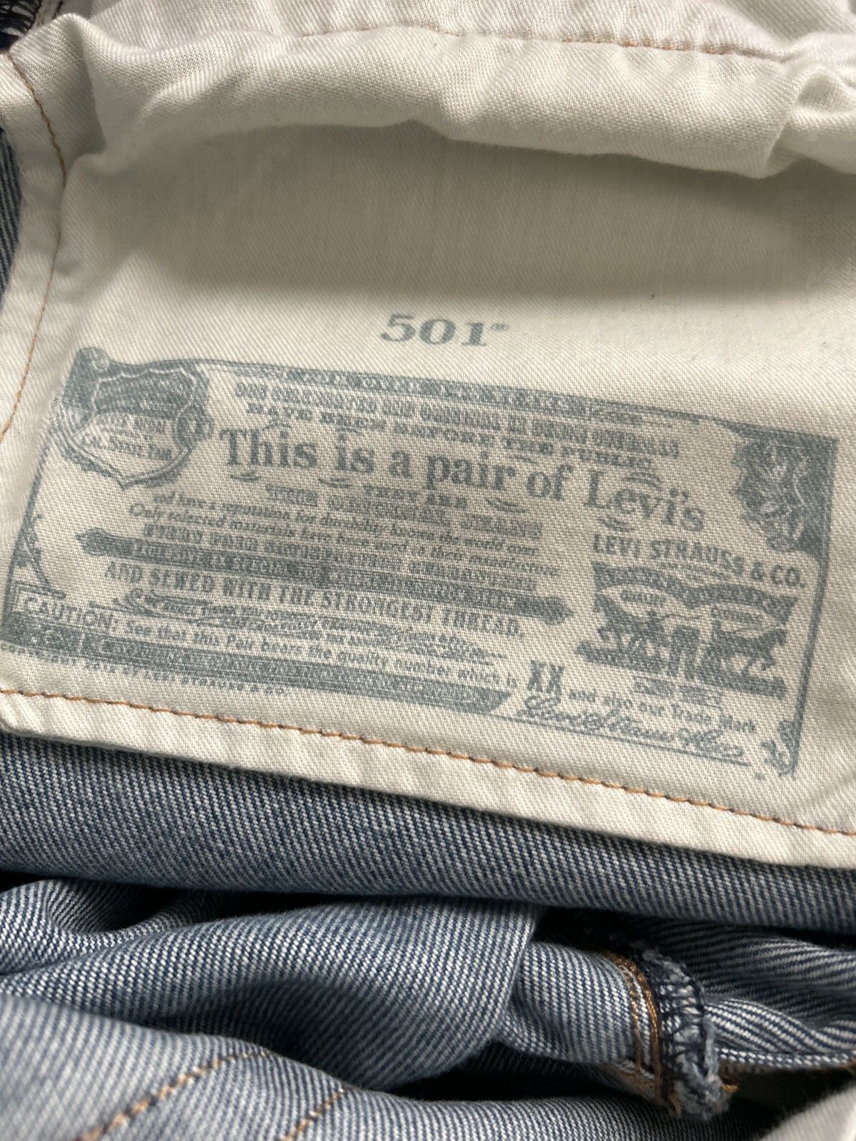 Levi's Levi’s Blue Distressed 501’s Size US 34 / EU 50 - 10 Thumbnail
