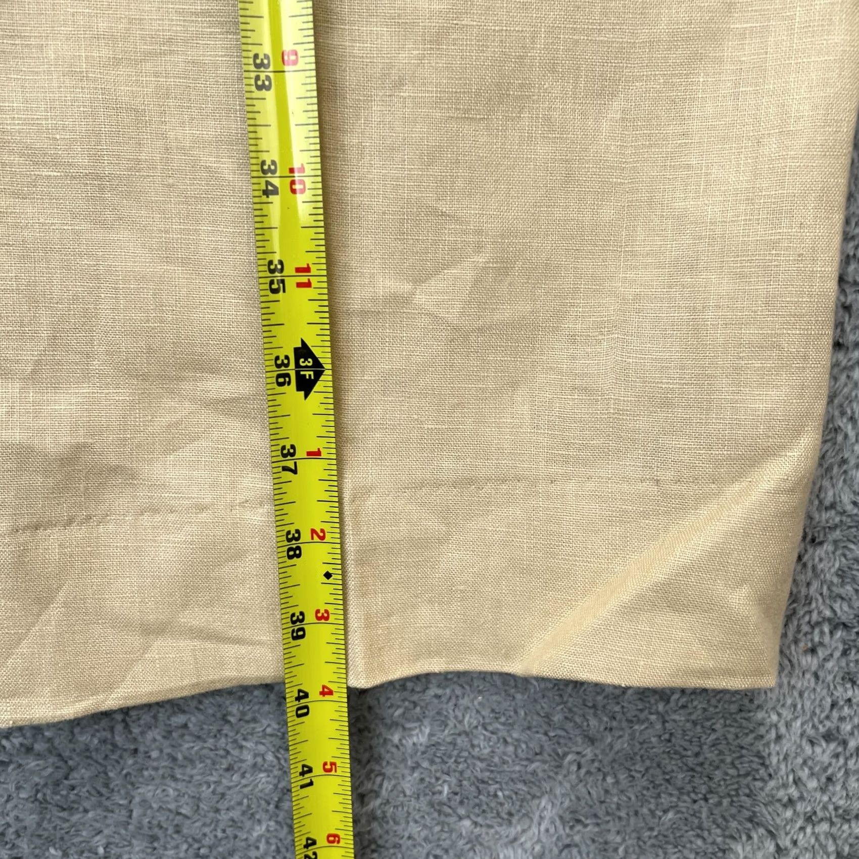 Vintage VTG Paul Fredrick Pants Mens 42 Beige Linen Pleated Straight Leg Chino Formal Size US 42 / EU 58 - 6 Thumbnail