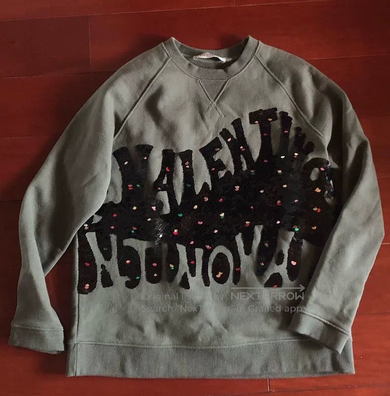 Valentino Valentino Sequins adorn the sweatshirt Size S / US 4 / IT 40 - 1 Thumbnail