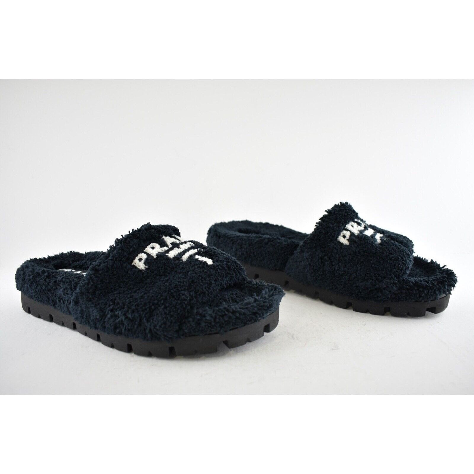 Prada Prada Black Terry Cloth Sandal Flip Flop Flat UK 7 US 8 Size US 8 / EU 41 - 4 Thumbnail