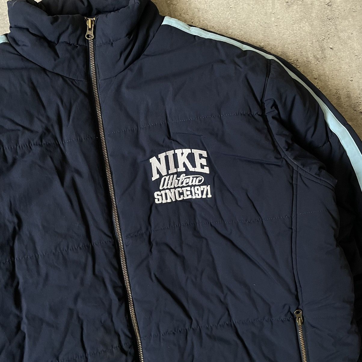 Nike × Nike ACG × Vintage Vintage Nike 90s Down Jacket Nike Athletic Big Logo Acg Size US XL / EU 56 / 4 - 2 Thumbnail