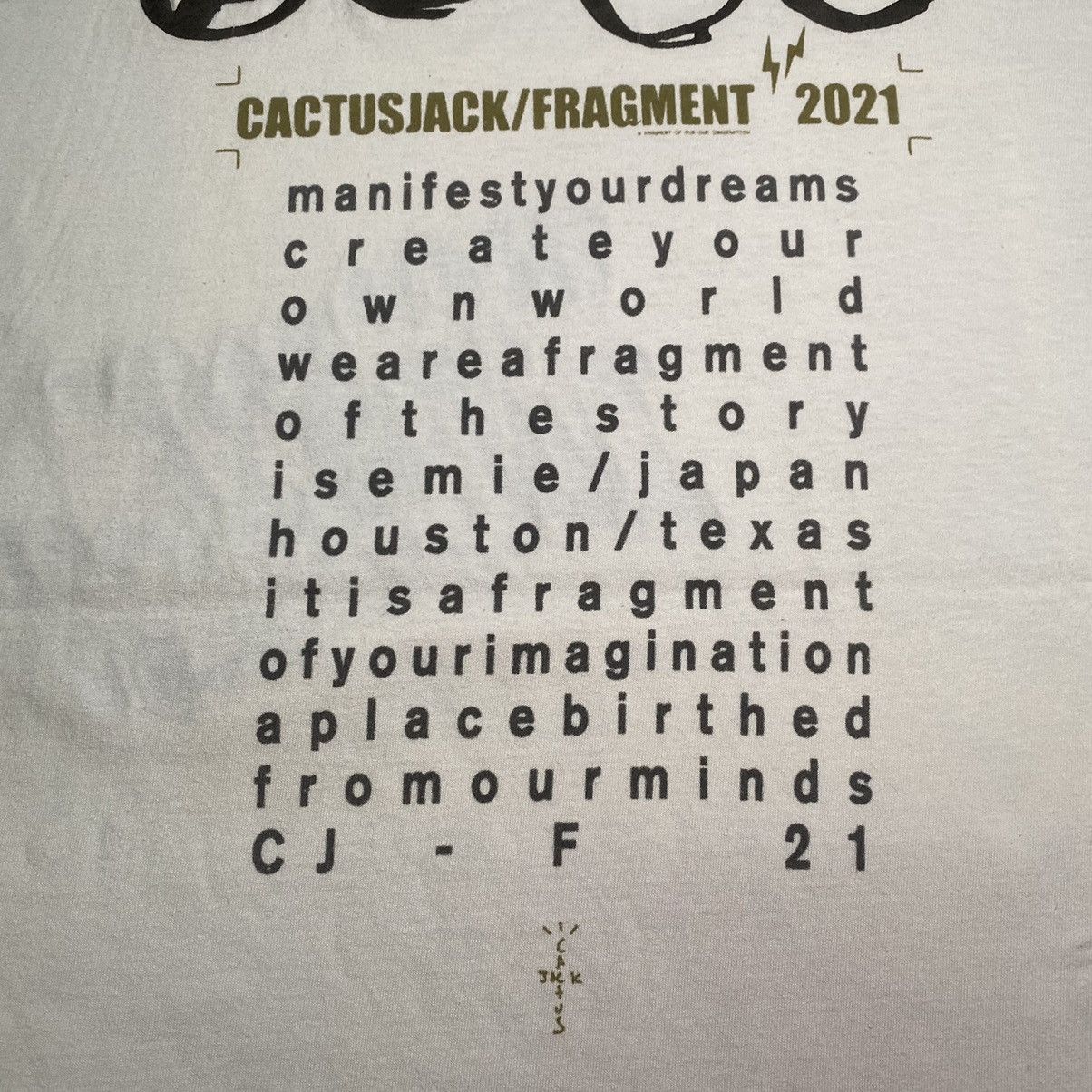 Fragment Design × Nike × Travis Scott Travis Scott Cactus Jack X Fragment Design 2021 S/S T Shirt Size US M / EU 48-50 / 2 - 12 Thumbnail