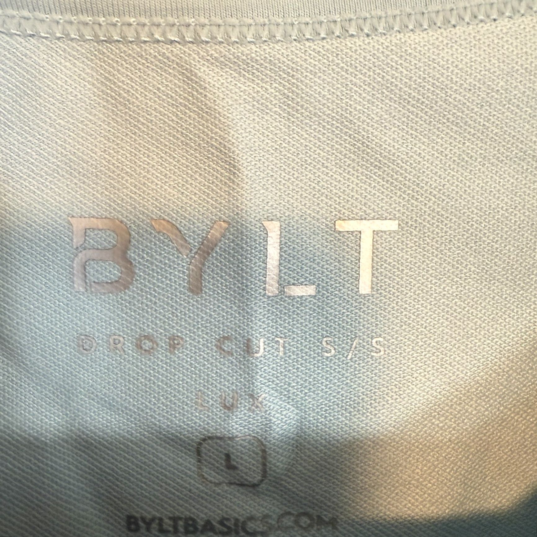 Vintage Bylt Shirt Mens Large Blue Striped Drop Cut Lux Stretch Athleisure Gym Size US L / EU 52-54 / 3 - 4 Thumbnail