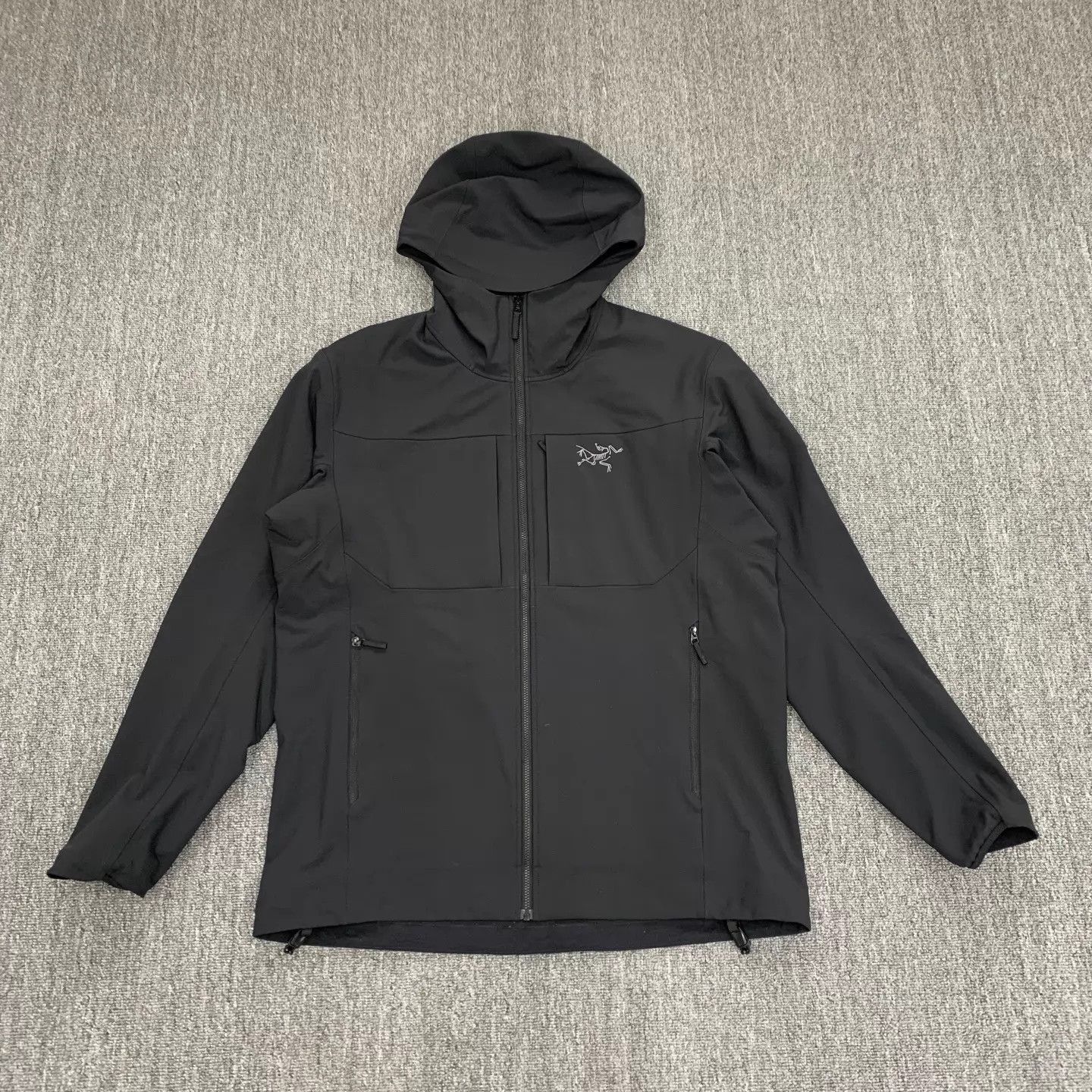 Arc'teryx Black Hooded Light Jacket - Size L Size US L / EU 52-54 / 3 - 1 Thumbnail