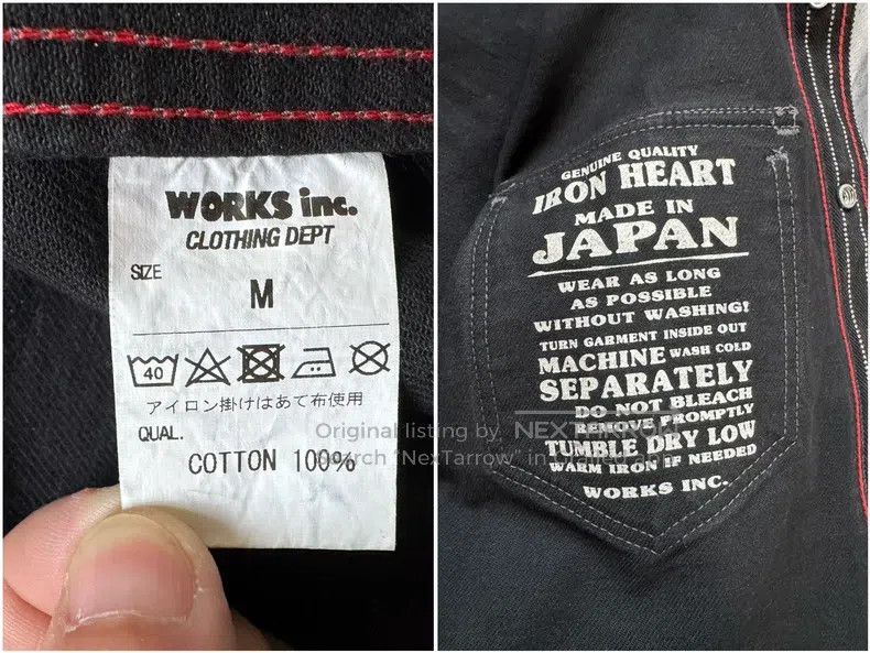 Iron Heart Iron Heart Heavyweight 12oz black dyed Wabash retro wester Size US M / EU 48-50 / 2 - 5 Thumbnail