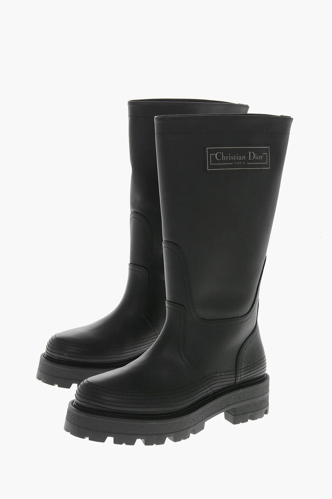 Dior o1mm0326 Leather Mid Boots in Black Size US 10 / IT 40 - 3 Thumbnail