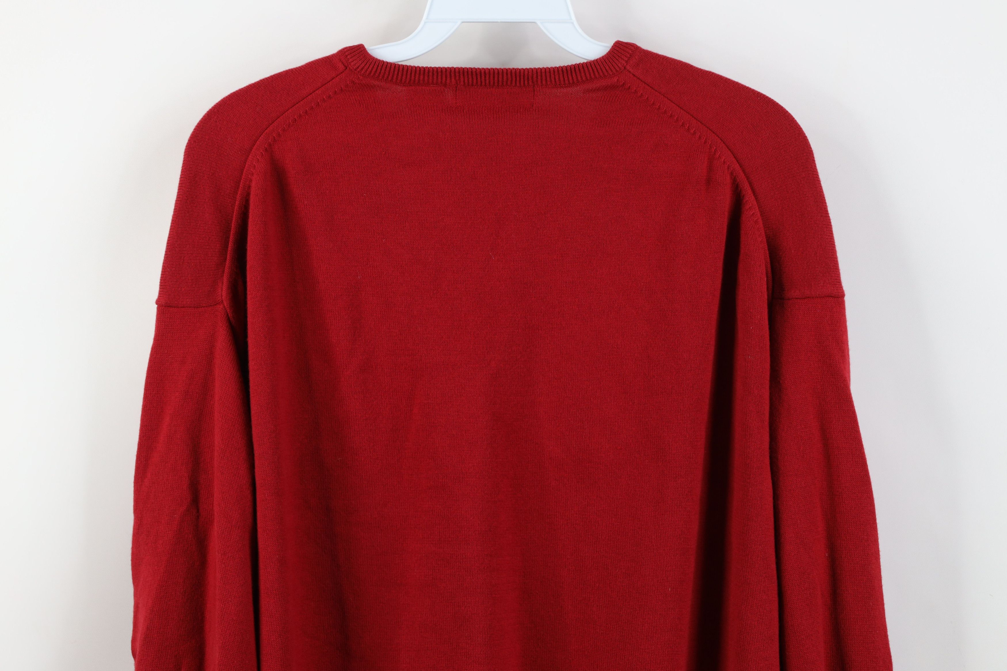 Vintage Vintage 90s Y2K Ohio State University Ribbed Sweater Red Size US XXL / EU 58 / 5 - 11 Thumbnail