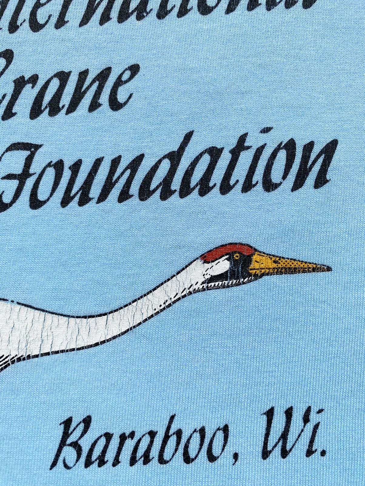 Fruit Of The Loom VTG 1989 International Crane Foundation T-Shirt Size US L / EU 52-54 / 3 - 8 Thumbnail