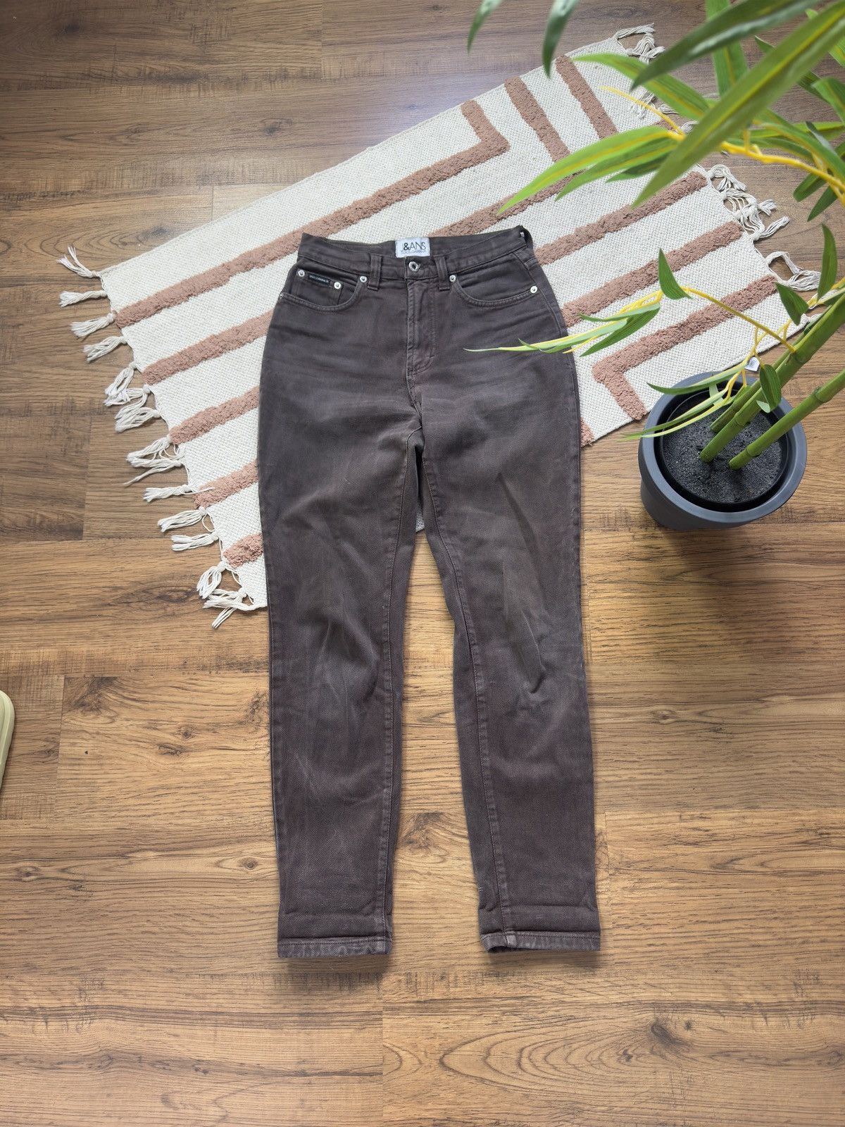 Dolce & Gabbana VINTAGE DOLCE&GABBANA BROWN DENIM PANTS JEANS Size 30" / US 8 / IT 44 - 1 Thumbnail
