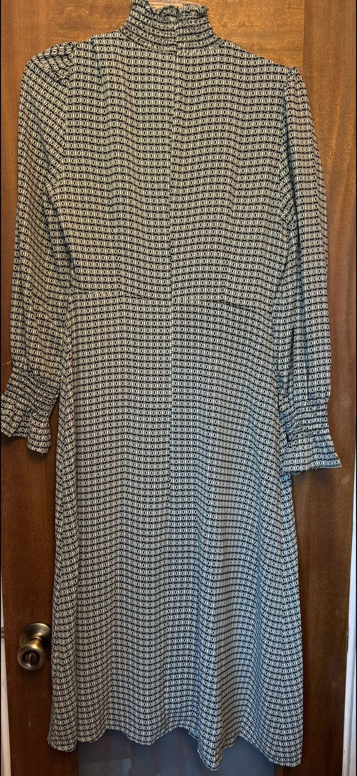 Other Commense Women’s Sage Green Long Sleeve Mock Neck Midi Dress Size M / US 6-8 / IT 42-44 - 10 Thumbnail