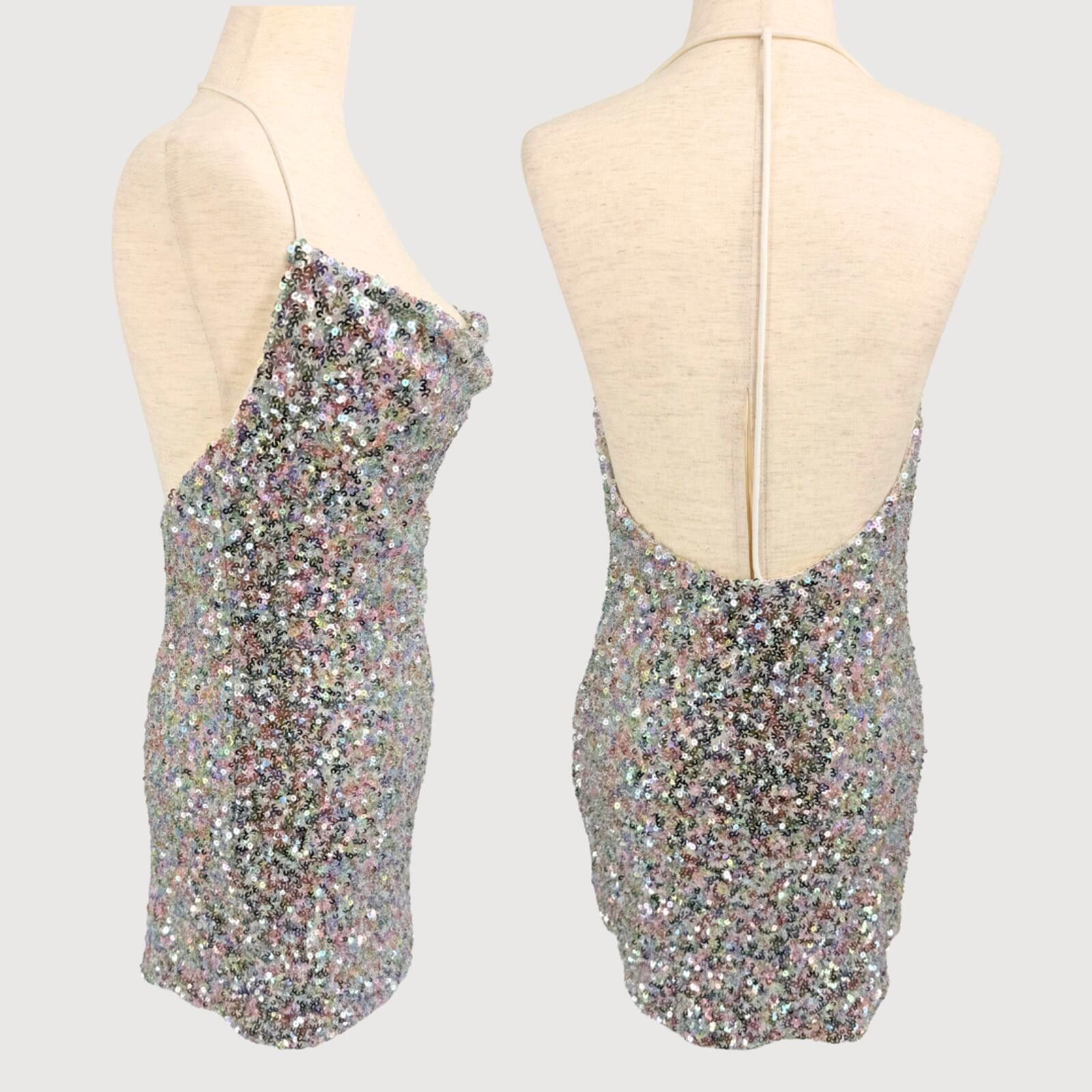 Other Revolve ASTR The Label Kendra Sequin Mini Dress S Size S / US 4 / IT 40 - 3 Thumbnail