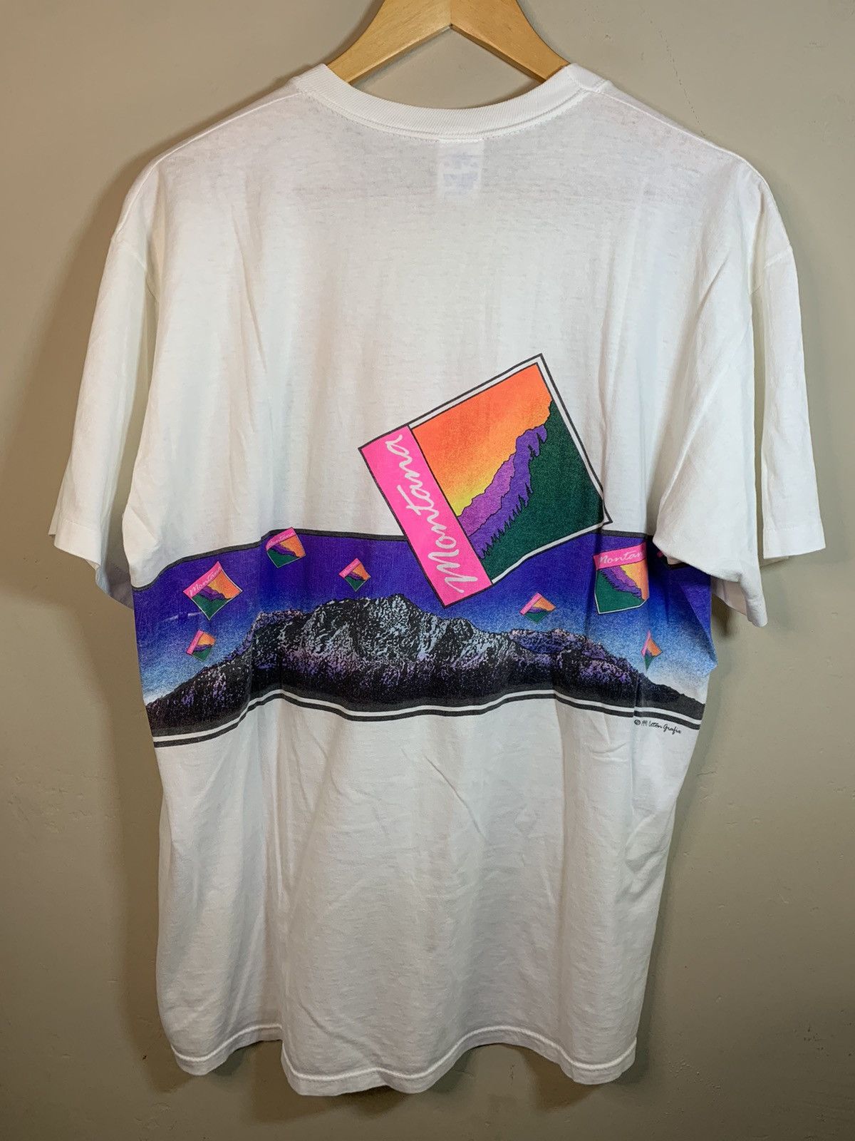 Vintage *RARE* Vintage 1991 Glacier National Park Montana Art Shirt Size US L / EU 52-54 / 3 - 2 Thumbnail
