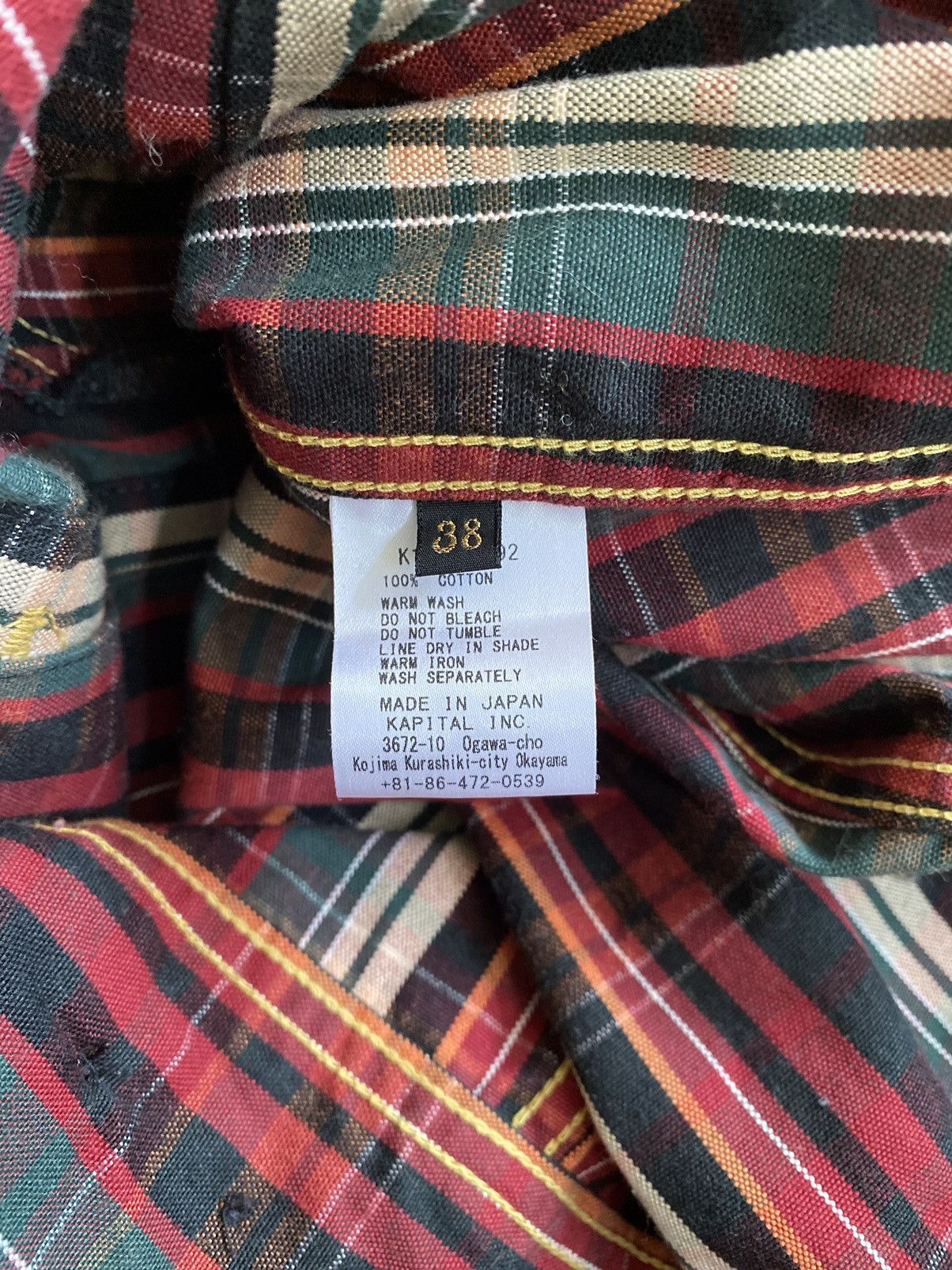 Kapital × Kapital Kountry ⛔️LAST PRICE ⛔️Kapital Kountry Plaid Check Type 3 JKT (Rare) Size US M / EU 48-50 / 2 - 8 Thumbnail