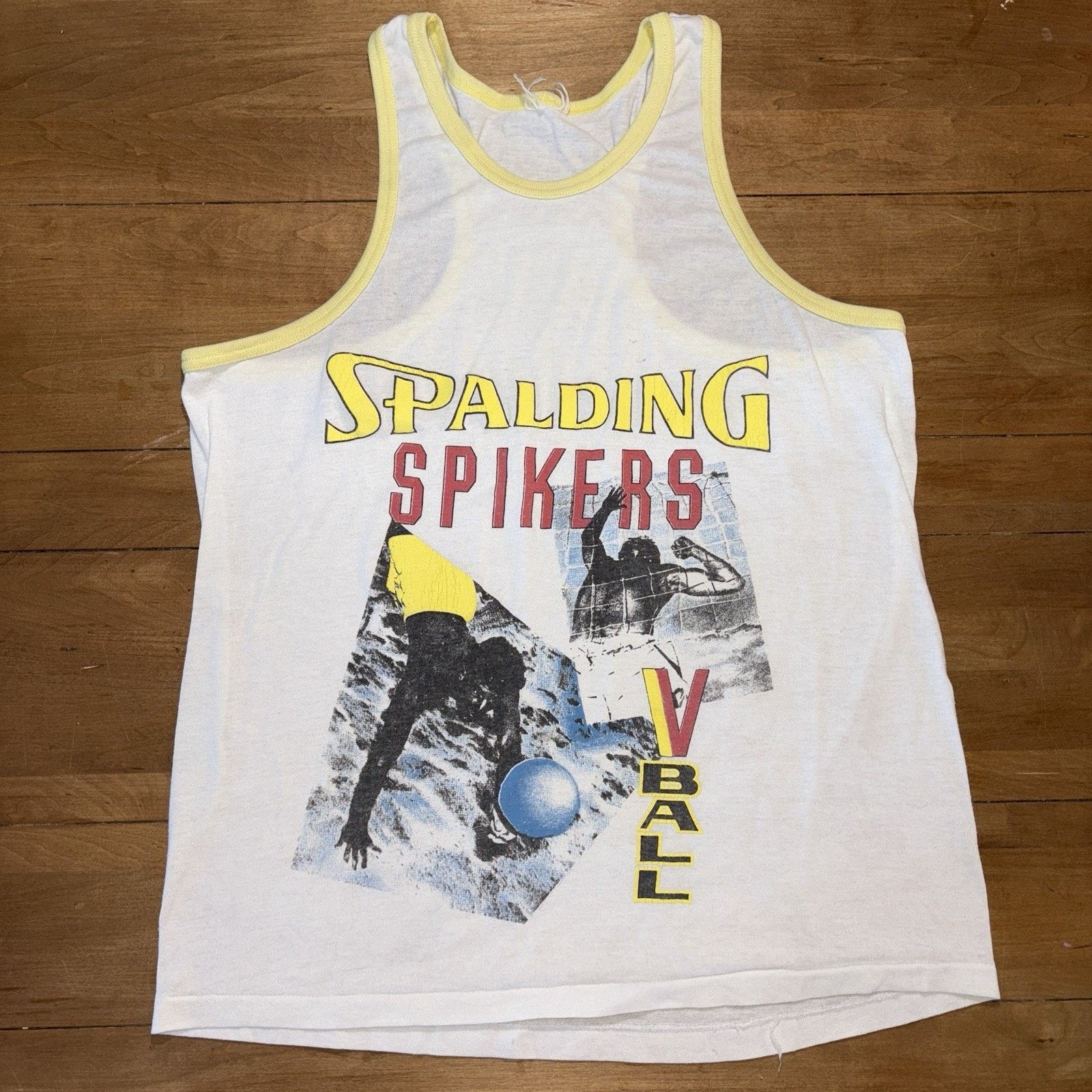 Spalding Vintage 1980s Spalding "Spikers" vintage volleyball tank top Size US M / EU 48-50 / 2 - 1 Thumbnail