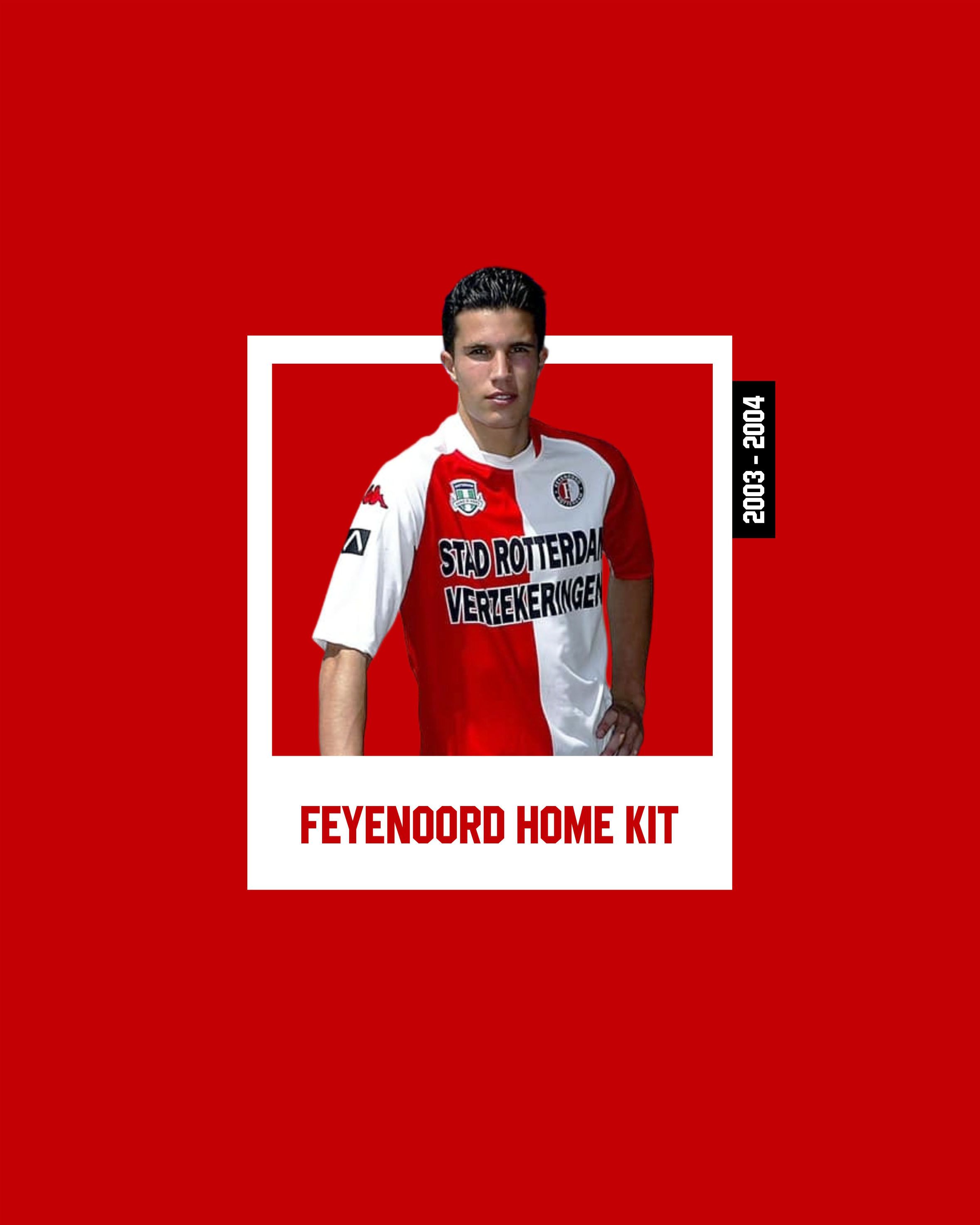 Kappa Feyenoord Home Kit 2003 2004 Size US XL / EU 56 / 4 - 10 Thumbnail