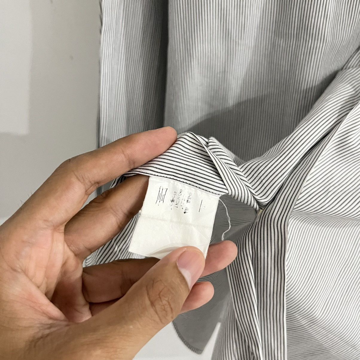Issey Miyake Issey Miyake - Striped Longsleeve Button Up Size US L / EU 52-54 / 3 - 6 Thumbnail