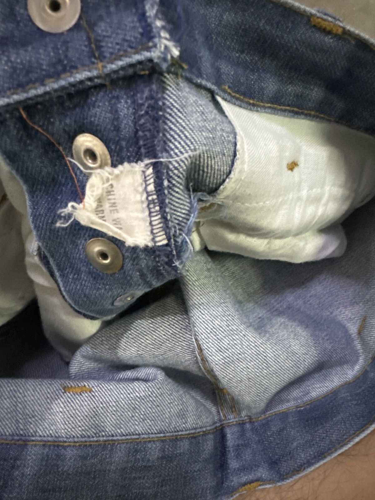 Hysteric Glamour × If Six Was Nine × Le Grande Bleu (L.G.B.) Vintage Rick Owens Junya Watanabe Style Ultra Flared Jeans Size US 27 - 14 Thumbnail