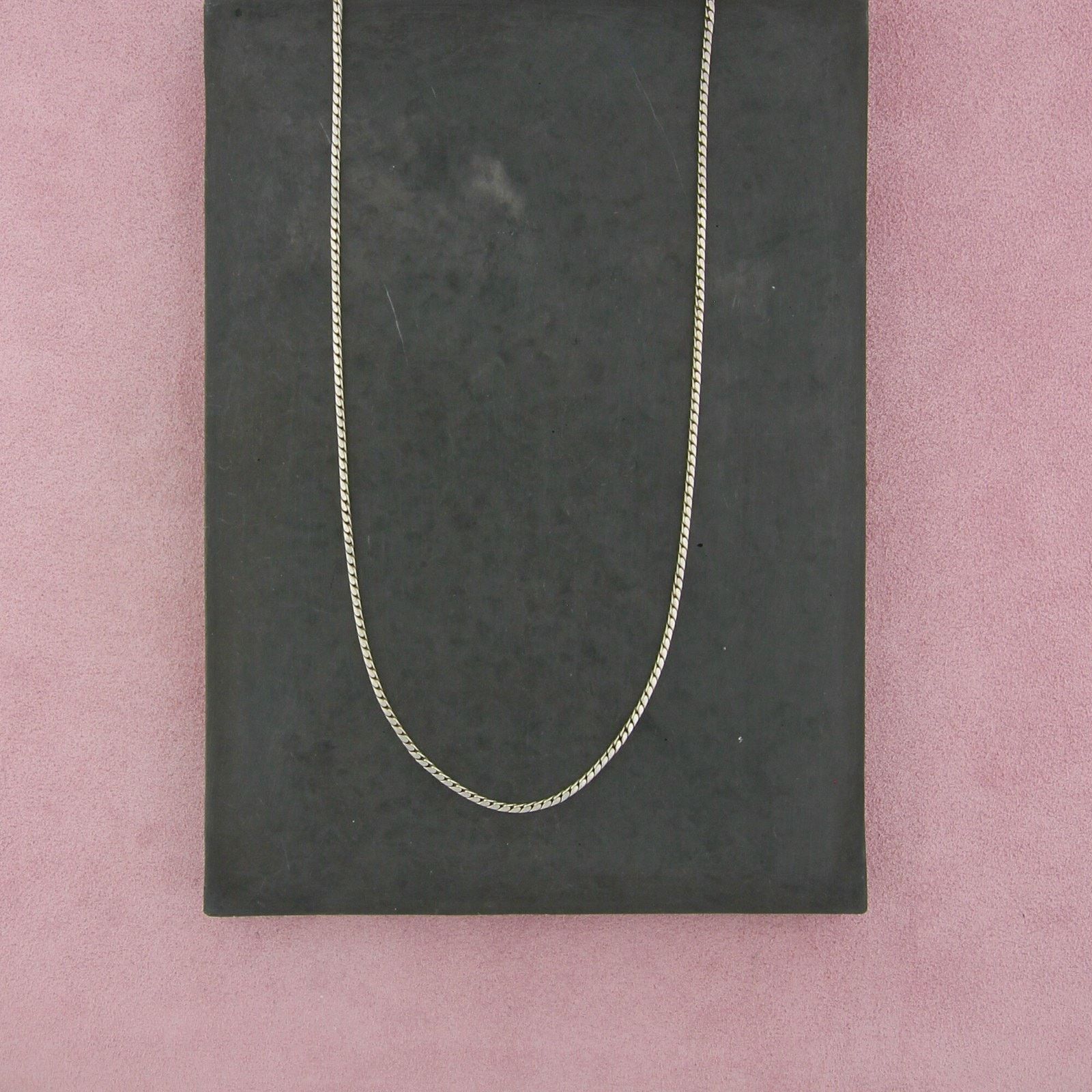 Sterling Silver sterling silver 2mm cobra chain necklace size 19.25in Size ONE SIZE - 1 Thumbnail