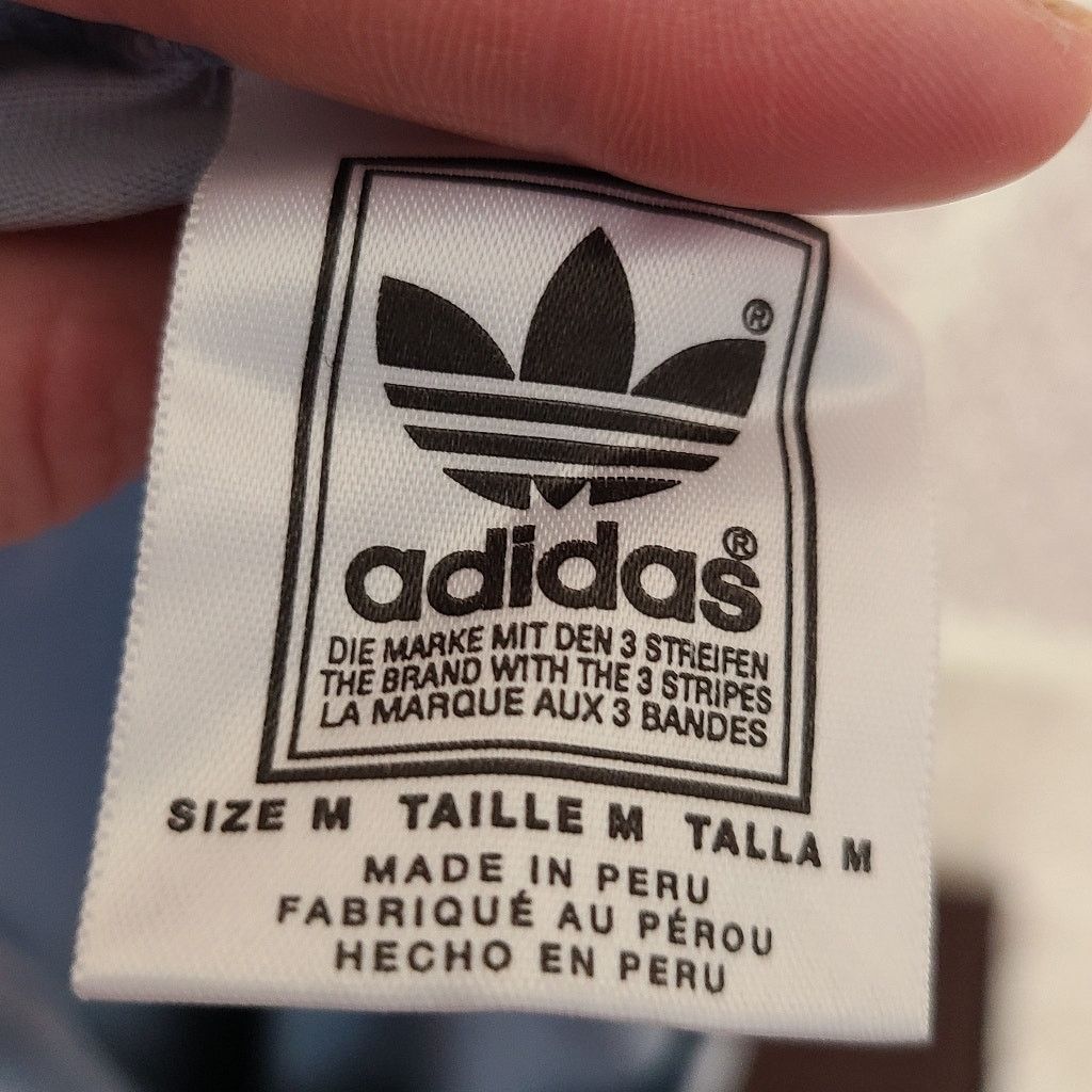 Adidas Adidas bleach tie dye blue white large logo t-shirt medium Size US M / EU 48-50 / 2 - 7 Thumbnail