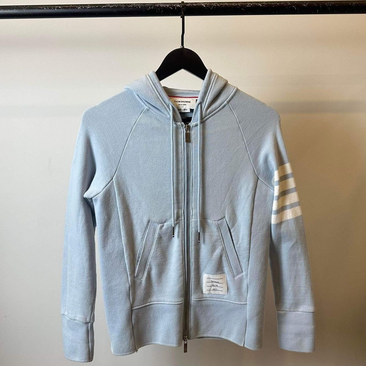 Thom Browne THOM BROWNE 4 BAR BLUE JACKET ZIP Size US S / EU 44-46 / 1 - 1 Thumbnail