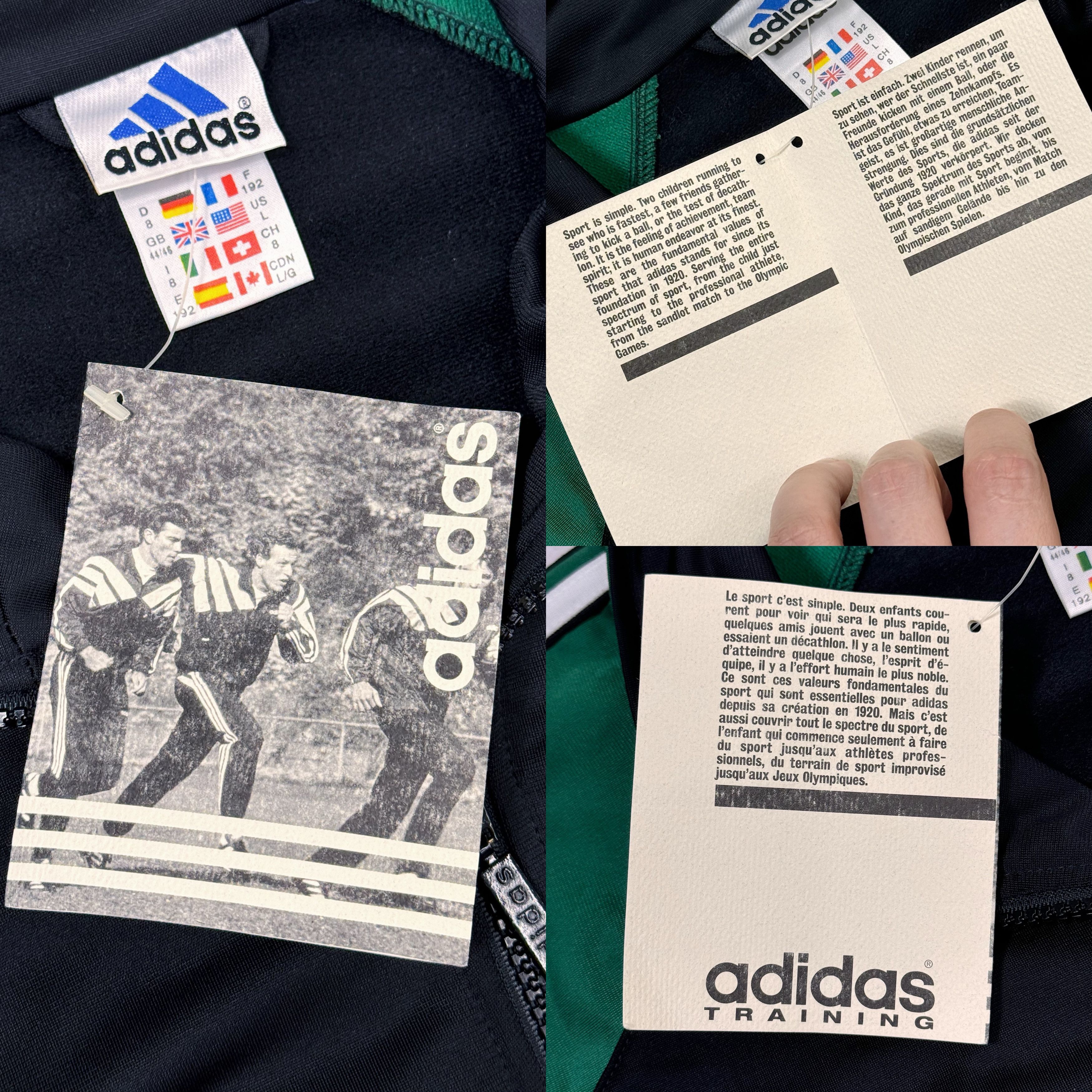Adidas × Vintage Vintage Adidas Track Suit Jacket & Pants TAIWAN 90s Size US XL / EU 56 / 4 - 7 Thumbnail