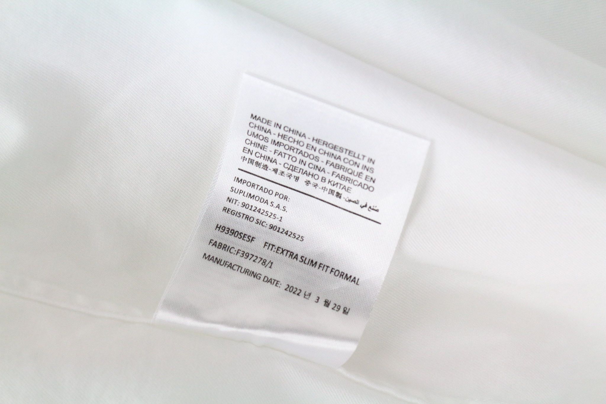 Suitsupply 40L/15 3/4L Extra Slim Egyptian Cotton Shirt 72832 Size 40L - 8 Thumbnail