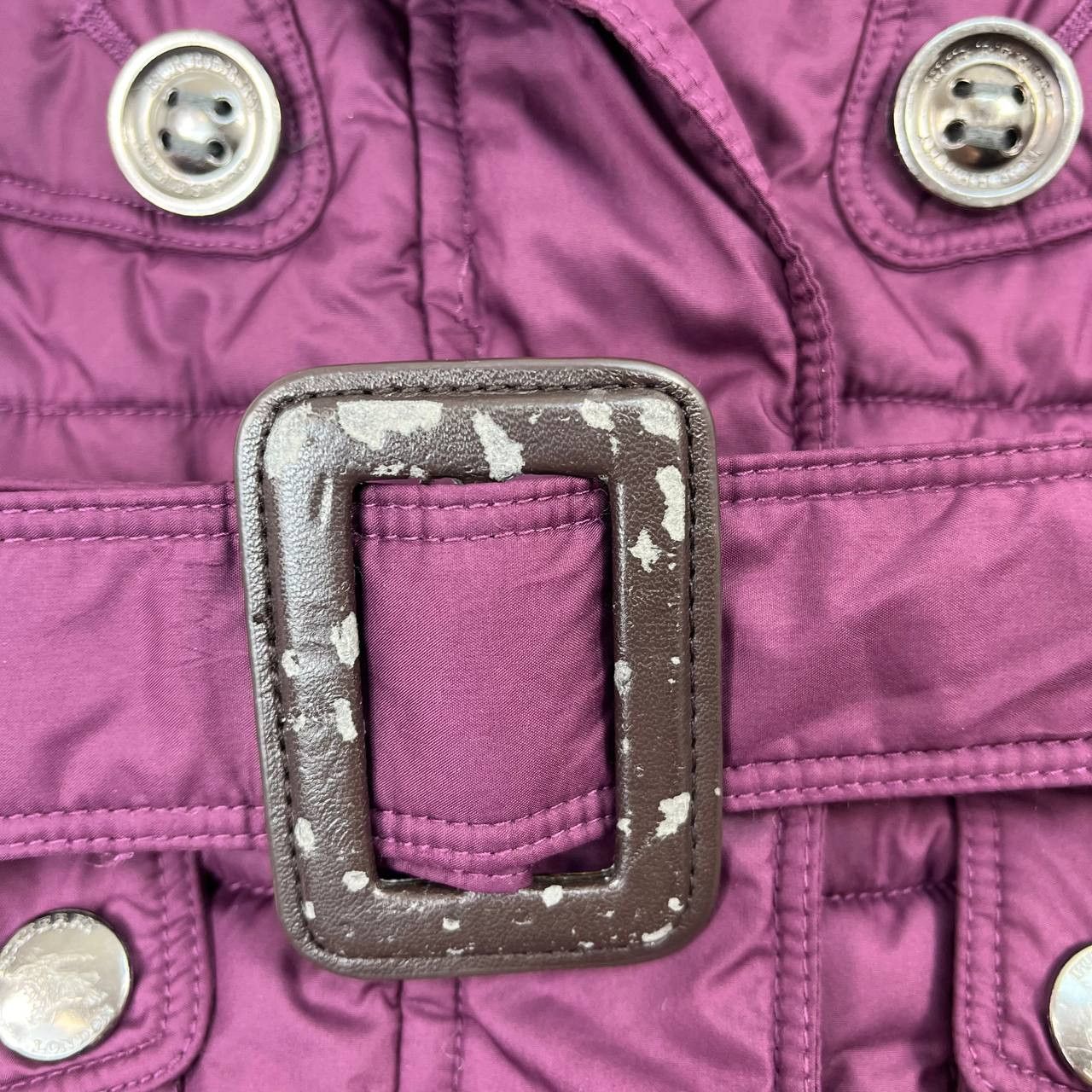 Burberry Burberry Quilted Puffer Vest Burgundy Belted Nova Check Size XXS / US 00 / IT 34 - 5 Thumbnail