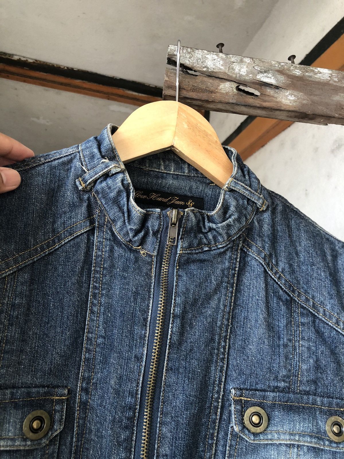 Seditionaries Vintage Slow Hand Jam Denim Jacket Size XS / US 0-2 / IT 36-38 - 5 Thumbnail