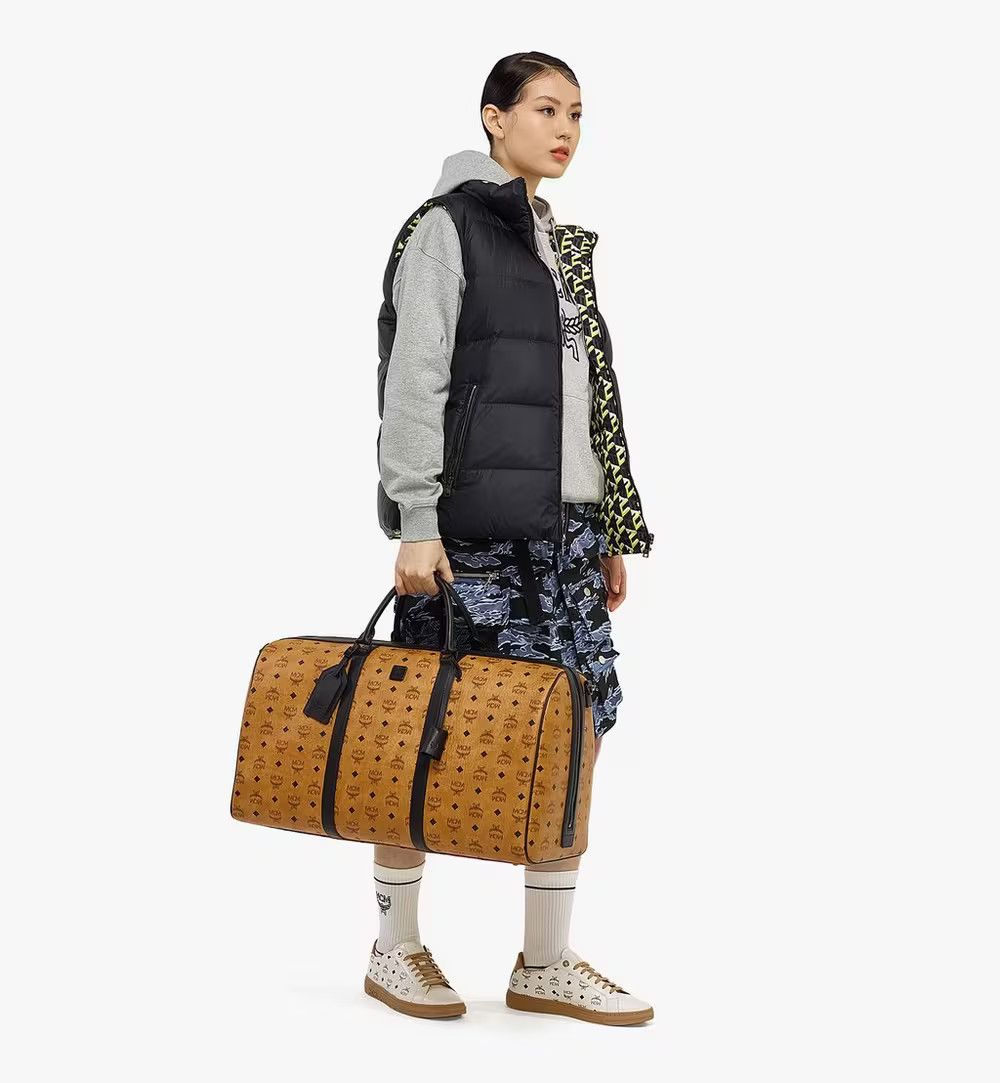 MCM o1mt1gz0125 Size: OS / Unisex Weekender Bag in Brown/Black Size ONE SIZE - 7 Thumbnail