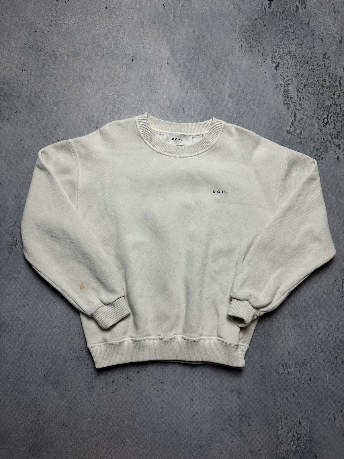 Rohe Rohe Crewneck Logo Print Cotton Sweatshirt Lux Size US M / EU 48-50 / 2 - 1 Thumbnail