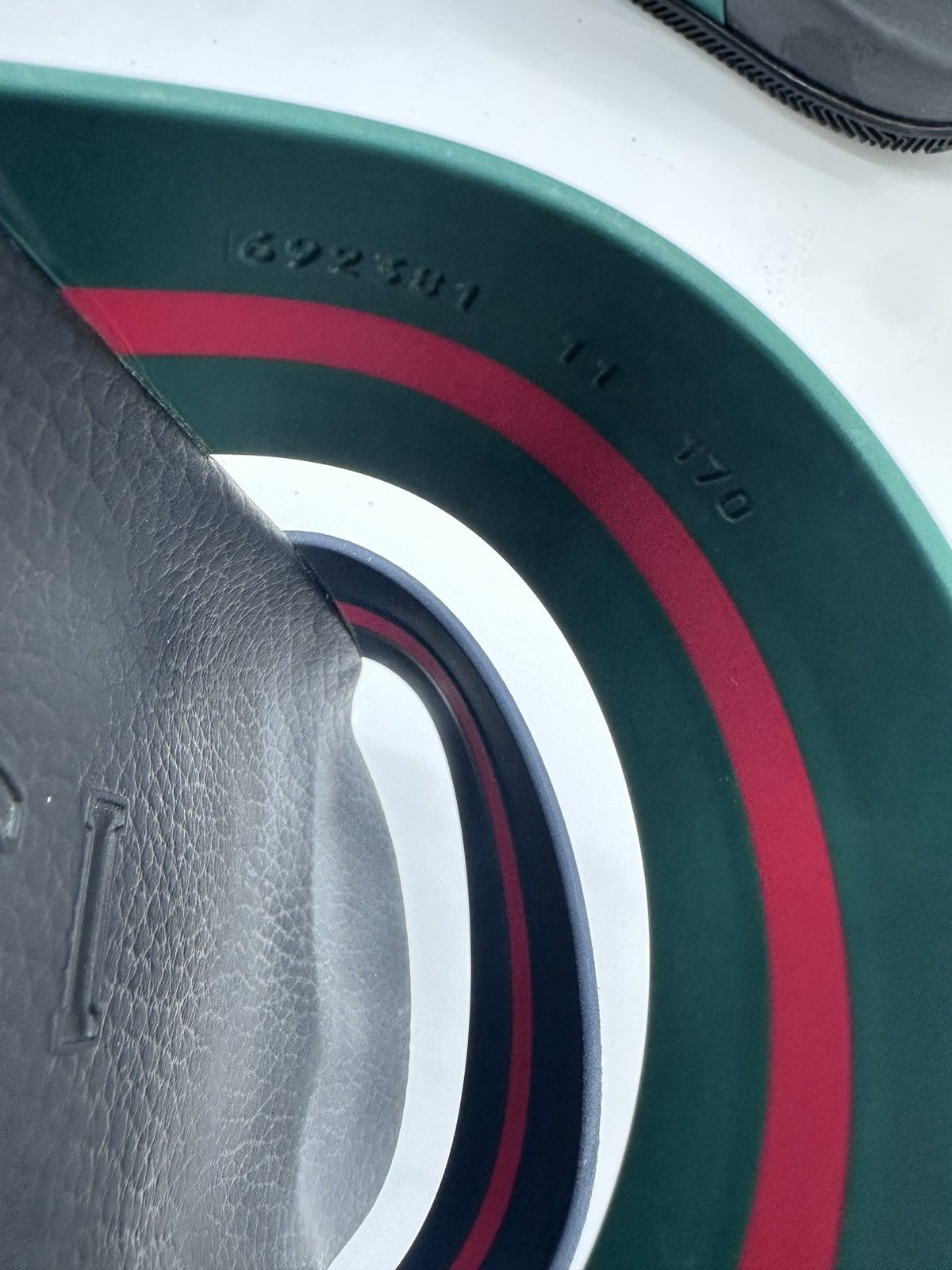 Gucci Gucci Agrado GRG Rubber Slide 'Black' Size 11 Size US 12 / EU 45 - 6 Thumbnail