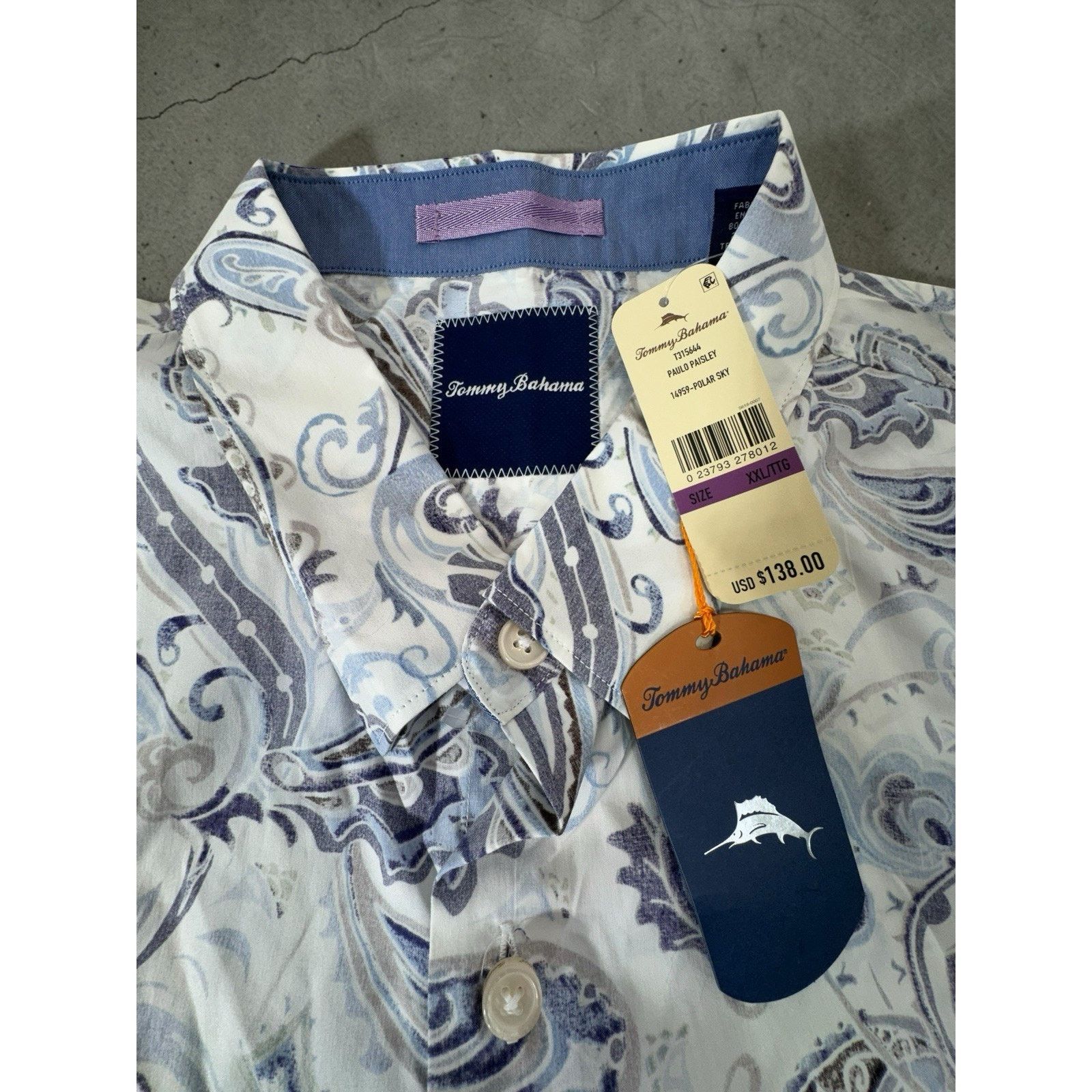 Tommy Bahama Tommy Bahama Men Shirt Reverse Print Paulo Paisley XXL NWT Size US XXL / EU 58 / 5 - 6 Thumbnail