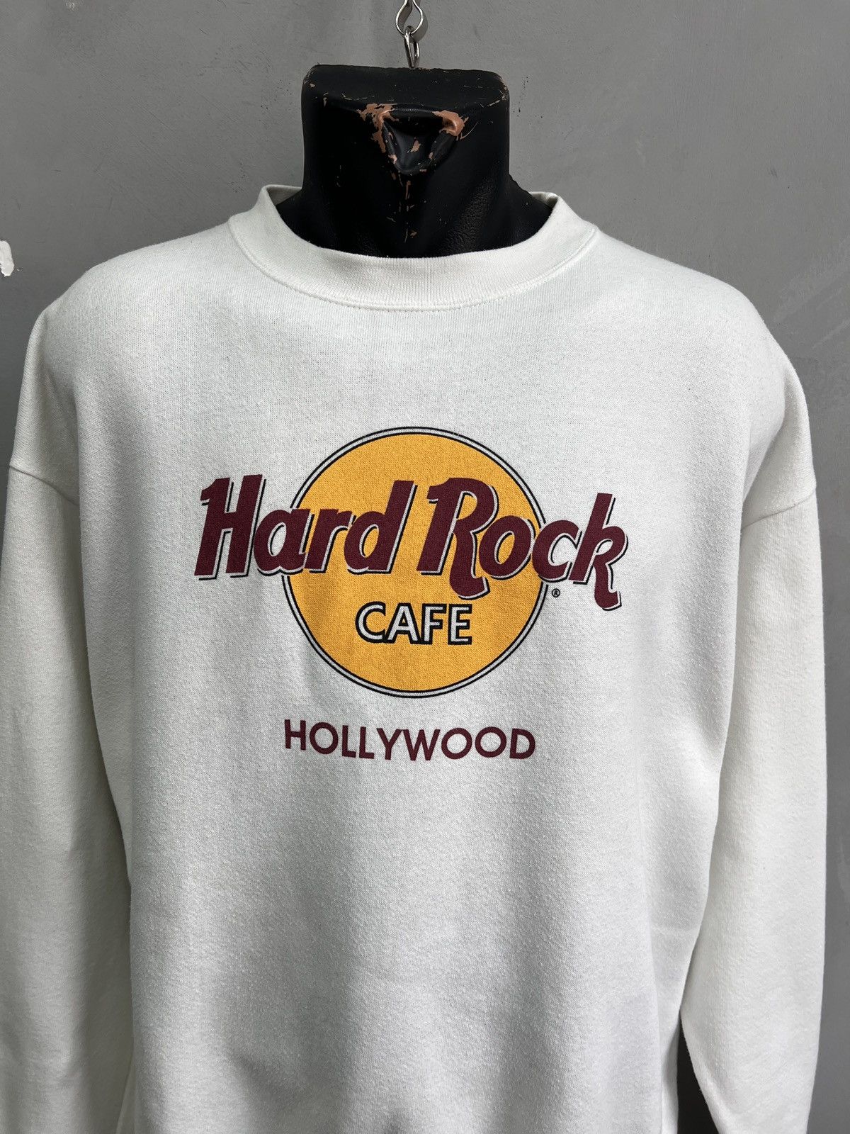 Hard Rock Cafe Hard Rock White Sweatshirt Hollywood Streetwear Style Size US L / EU 52-54 / 3 - 2 Thumbnail