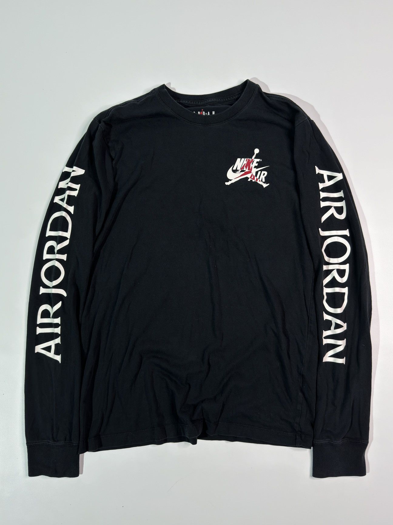 Jordan Brand × Nike Jordan long sleeve big logo spellout tee swag sport Nike y2k Size US M / EU 48-50 / 2 - 1 Thumbnail