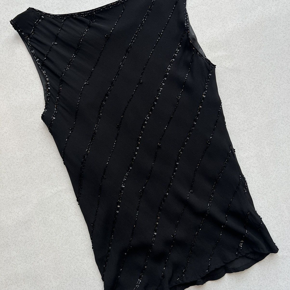 Japanese Brand × Other Black Sequin Mesh Tank Top Size M / US 6-8 / IT 42-44 - 7 Thumbnail