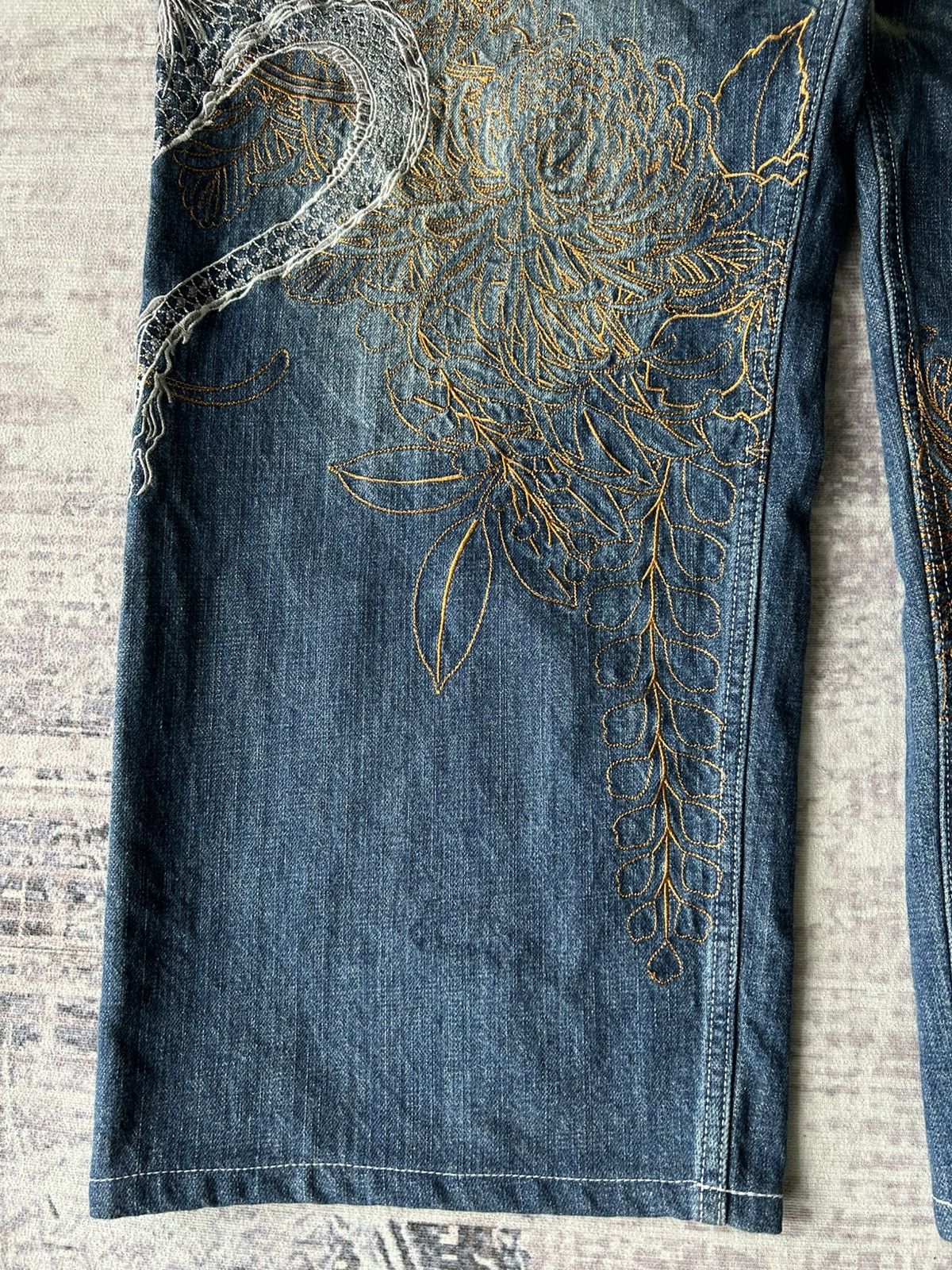Karakuri Tamashii Overprint Dragon Embroidery Karakuri Jeans Size US 44 / EU 60 - 14 Thumbnail