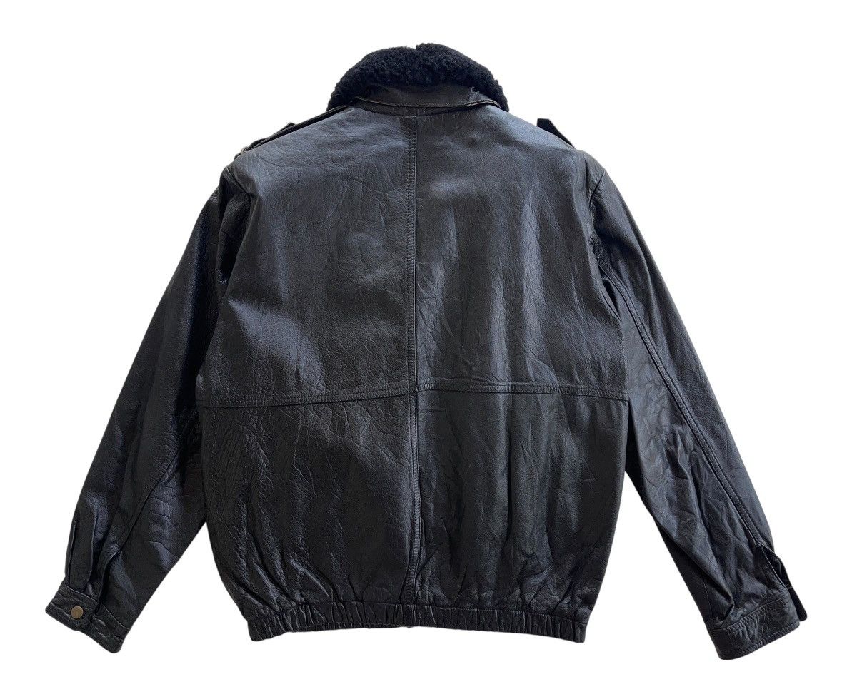 Vintage Bugatti G-1 Blouson Cowhide Leather Boa Collar Jacket Size US L / EU 52-54 / 3 - 4 Thumbnail