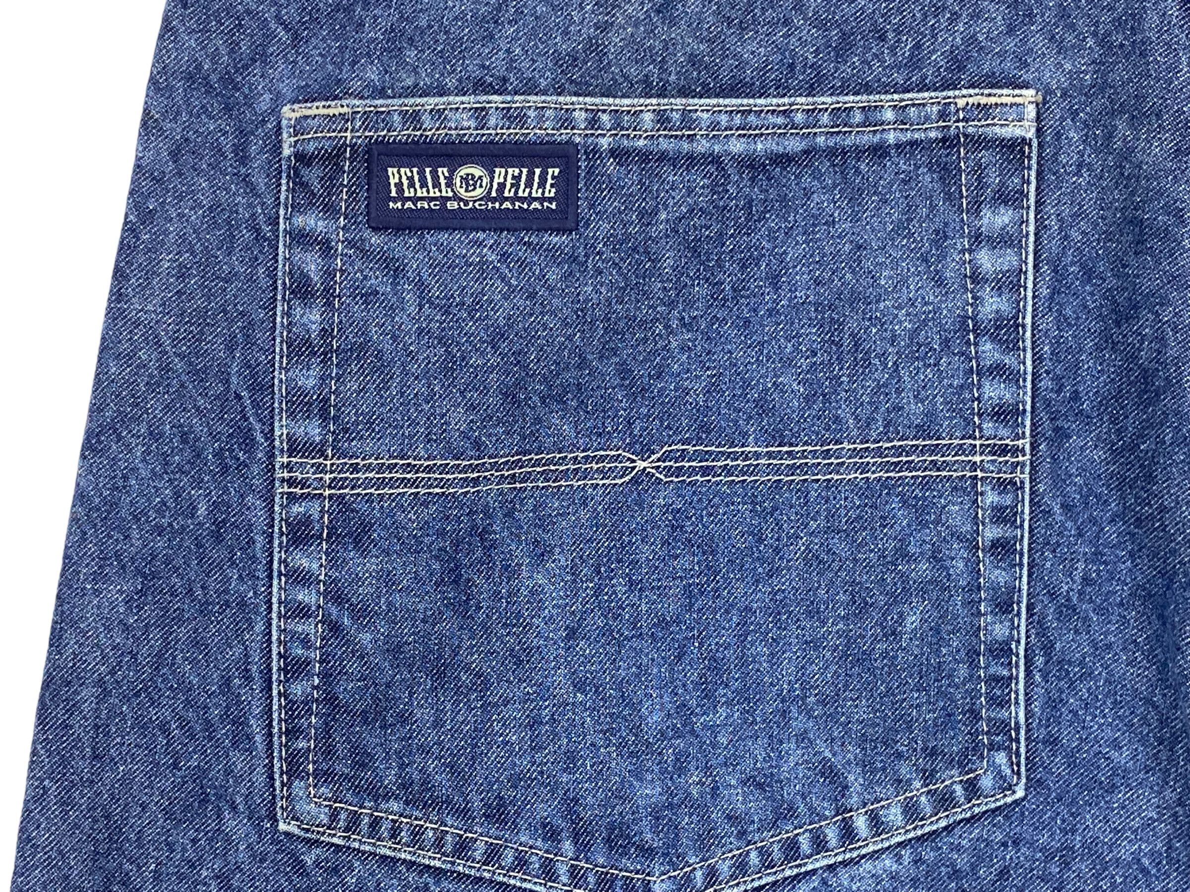 Japanese Brand × Pelle Pelle Pelle Pelle Baggy Jeans Hip Hop Skateboard Jeans Size US 40 / EU 56 - 9 Thumbnail