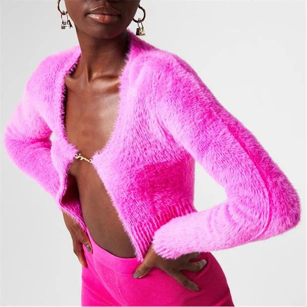 Jacquemus o1g2r1mq1024 Cardigan in Pink Size S / US 4 / IT 40 - 3 Thumbnail