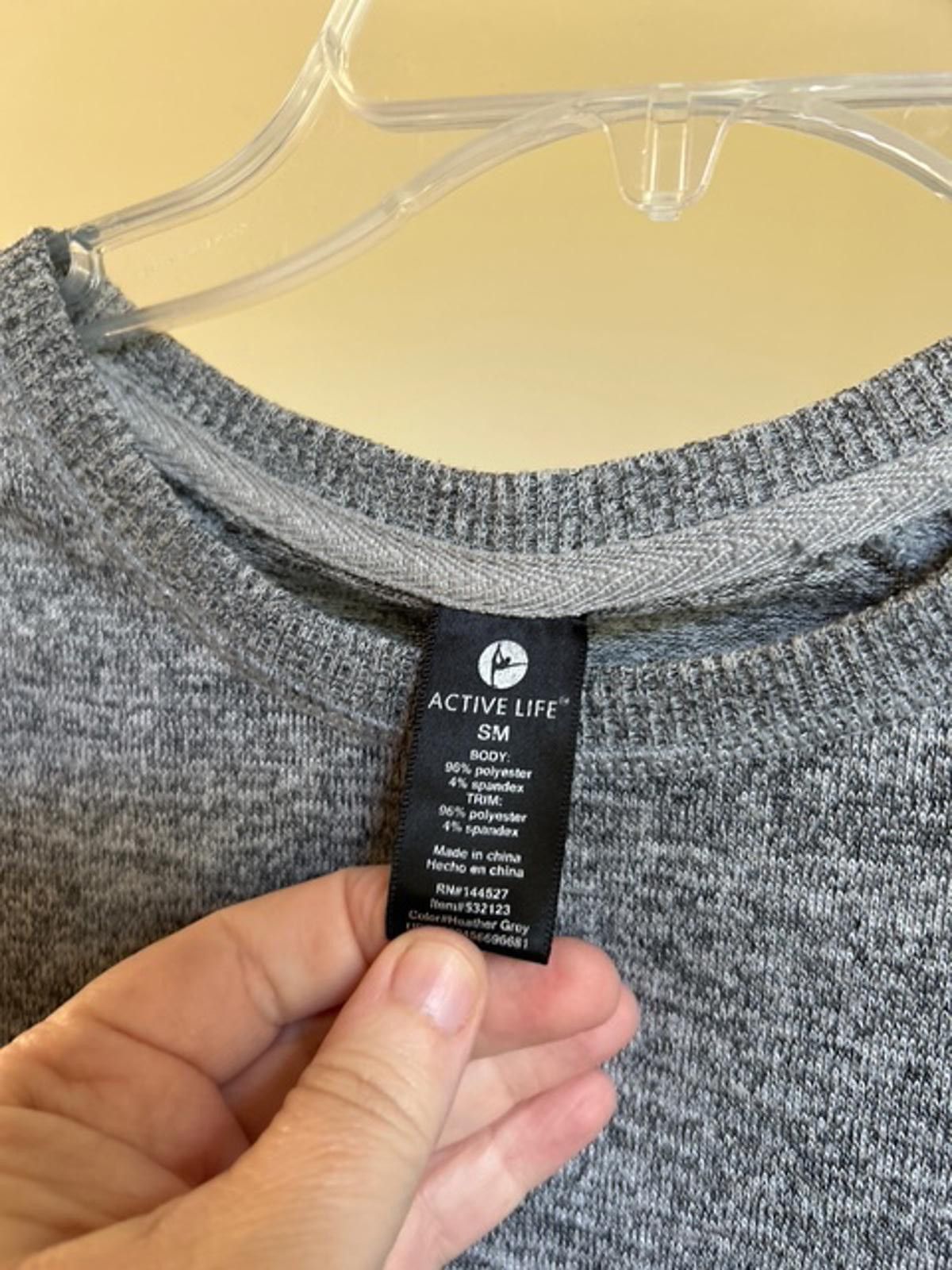 Other Active Life Gray Knit Sweater with Zipper Detail, Size Small Size S / US 4 / IT 40 - 3 Thumbnail