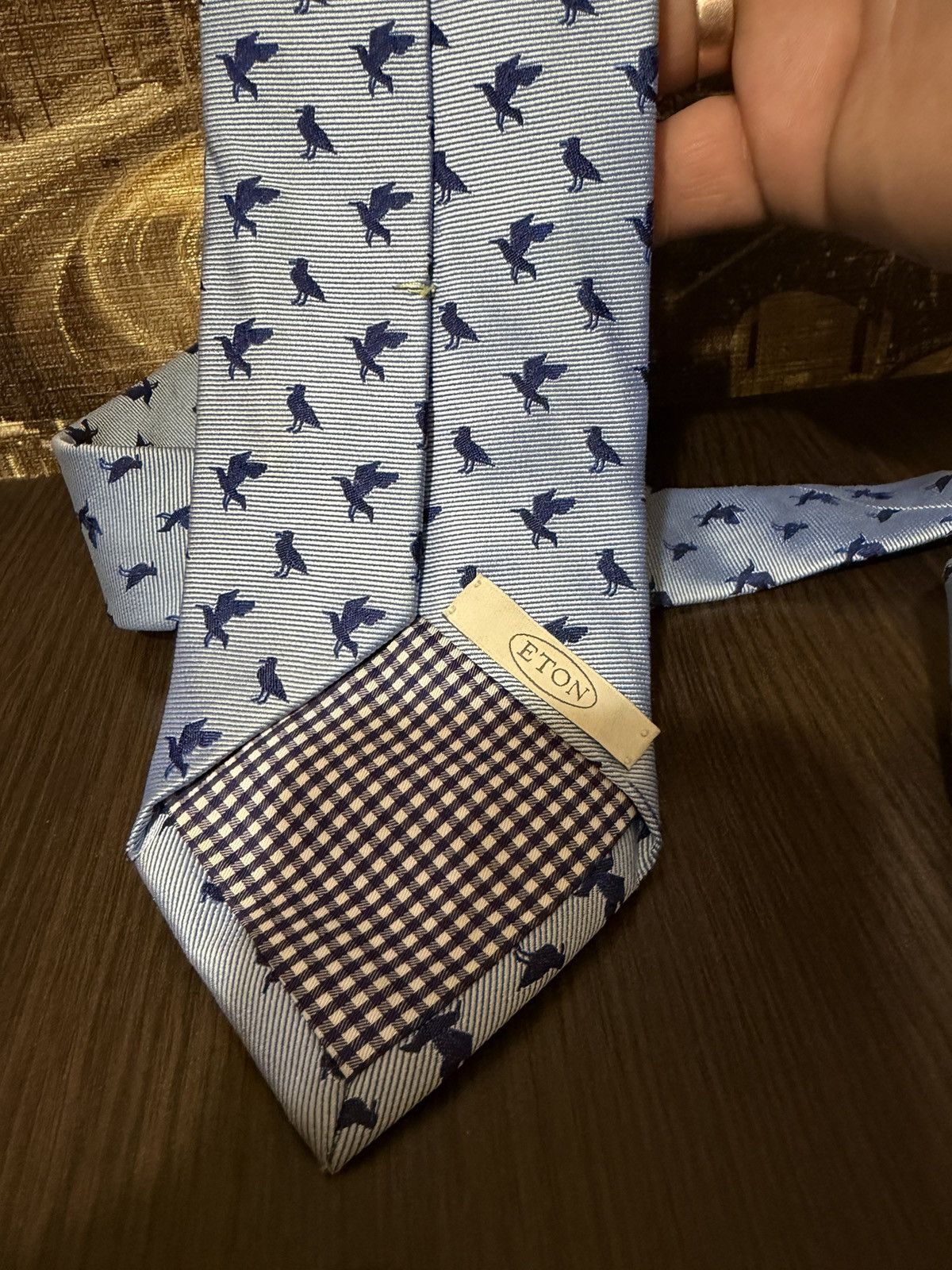 Eton Exclusive ETON Tie 100% Silk Made In ENGLAND Size ONE SIZE - 7 Thumbnail