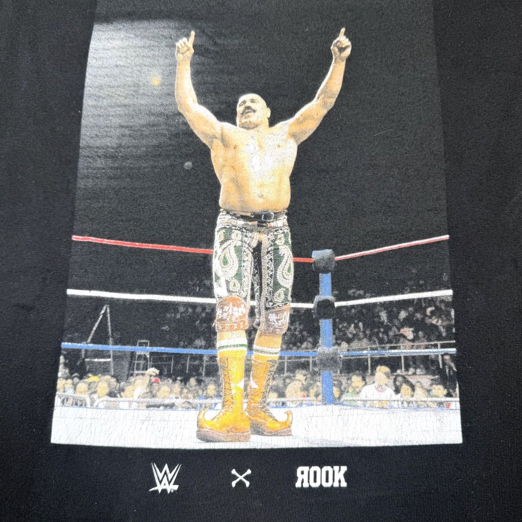 Vintage WWE Iron Sheik Rook Shirt Mens XL Black Wrestling Graphic Tee Limited Edition Size US XL / EU 56 / 4 - 2 Thumbnail