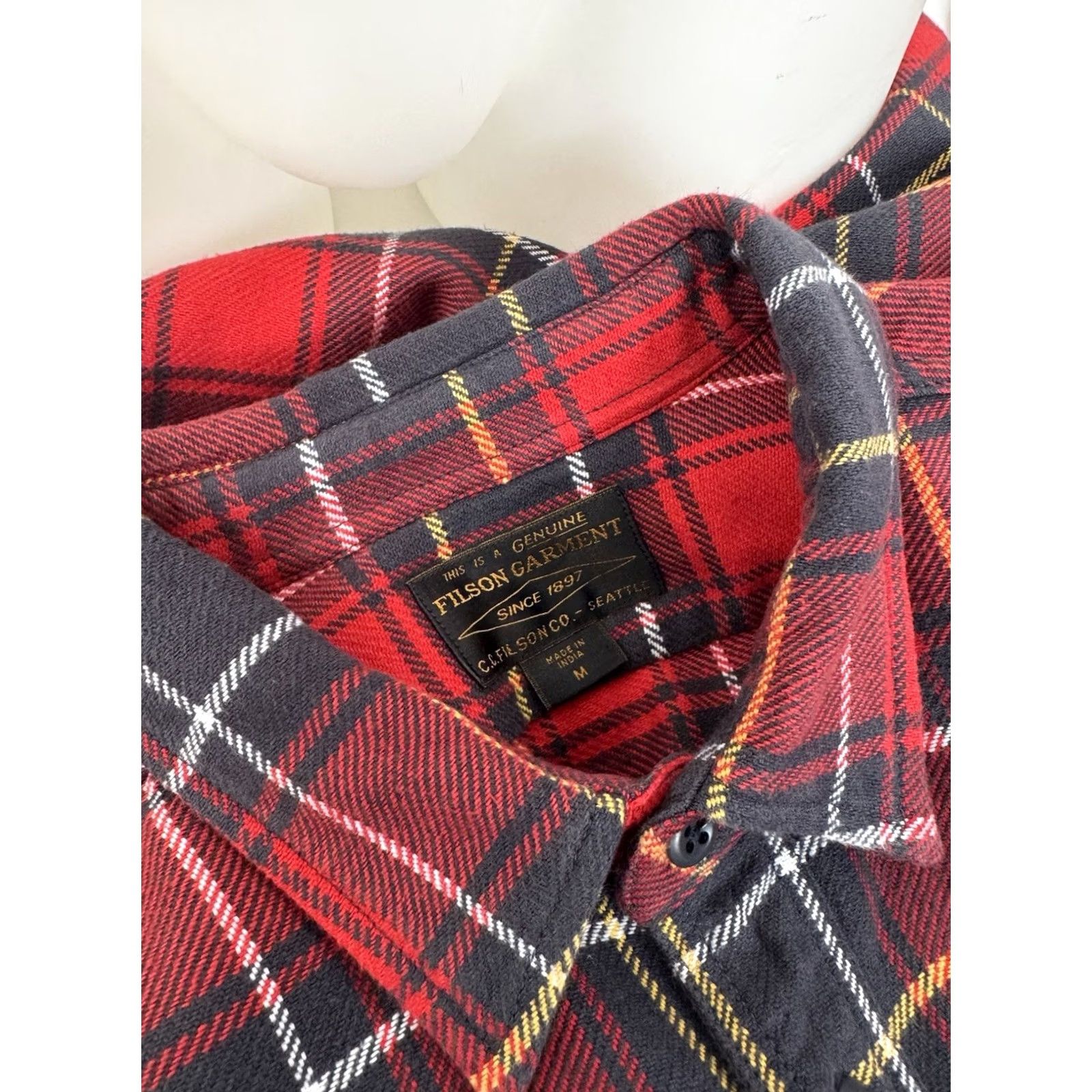 Filson Filson Heavy Duty Flannel Western Plaid Shirt M Mens Long Sleeve Button-Up Multicolor Carded EXCELLENT Size US M / EU 48-50 / 2 - 4 Thumbnail