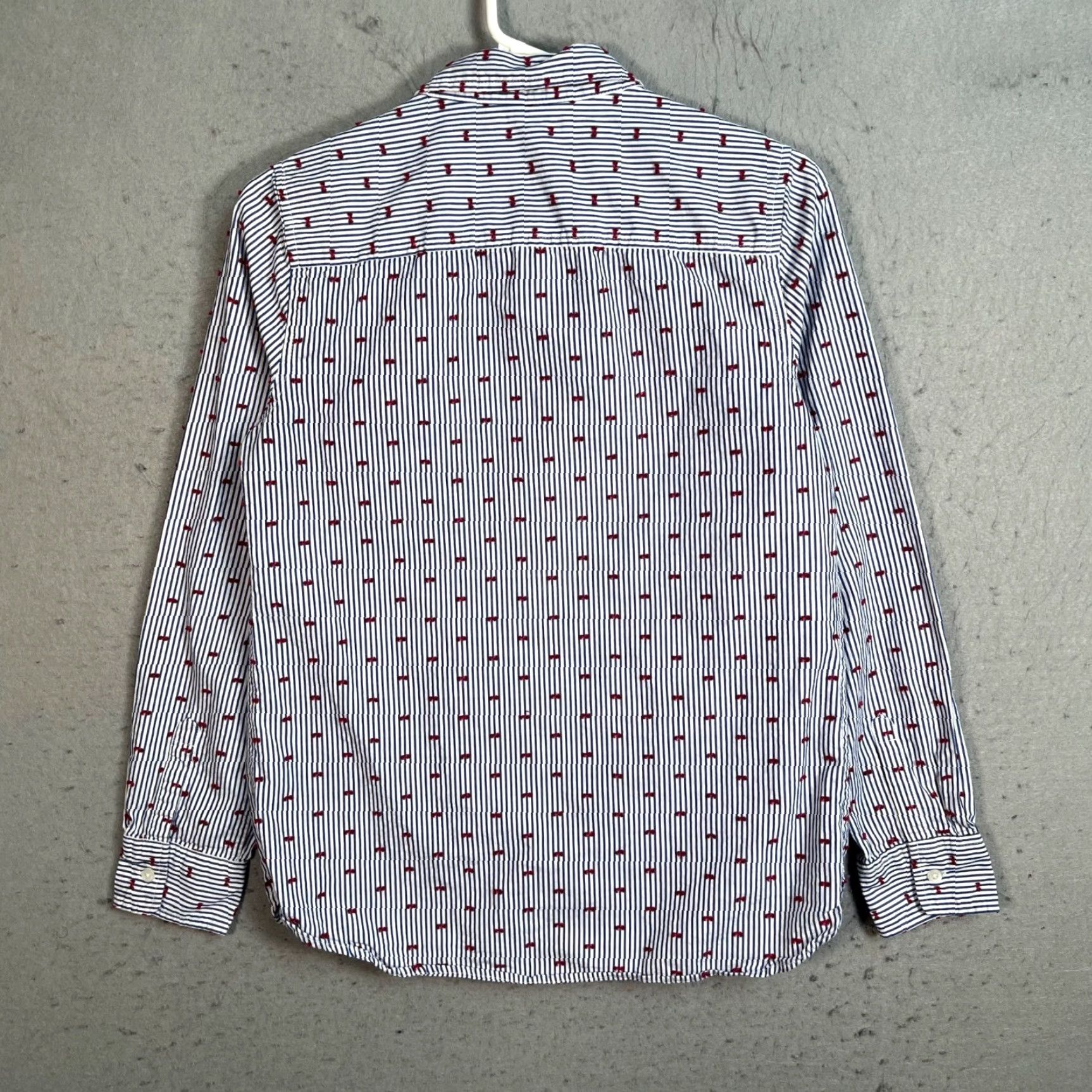 Gap Gap Womens XS Boyfriend Fit Button-Up Shirt Blue & Red Striped Size XS / US 0-2 / IT 36-38 - 2 Thumbnail