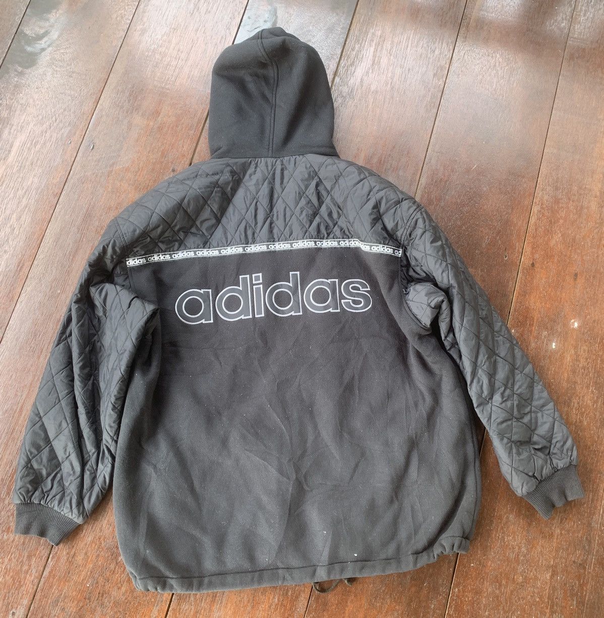 Adidas × Descente × Vintage Baggy Vintage Adidas Descente Japan big logo hoodie jacket Size US L / EU 52-54 / 3 - 2 Thumbnail
