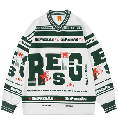 Japanese Brand × Vintage "Resge-L" Long Sleeve Sweaters Size US L / EU 52-54 / 3 - 1 Thumbnail