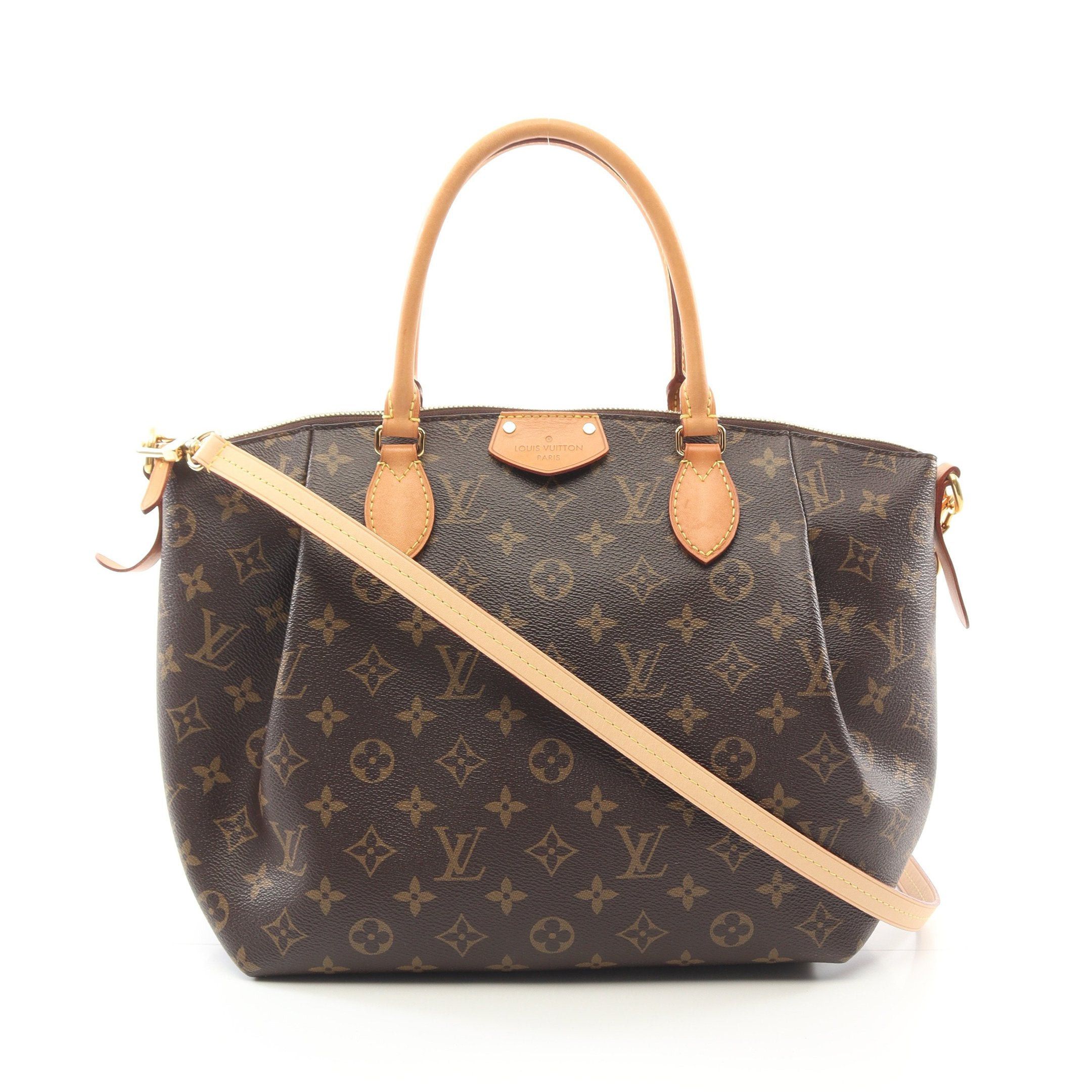 Louis Vuitton Louis Vuitton Turen Mm Monogram Handbag Leather Brown Size ONE SIZE - 1 Thumbnail